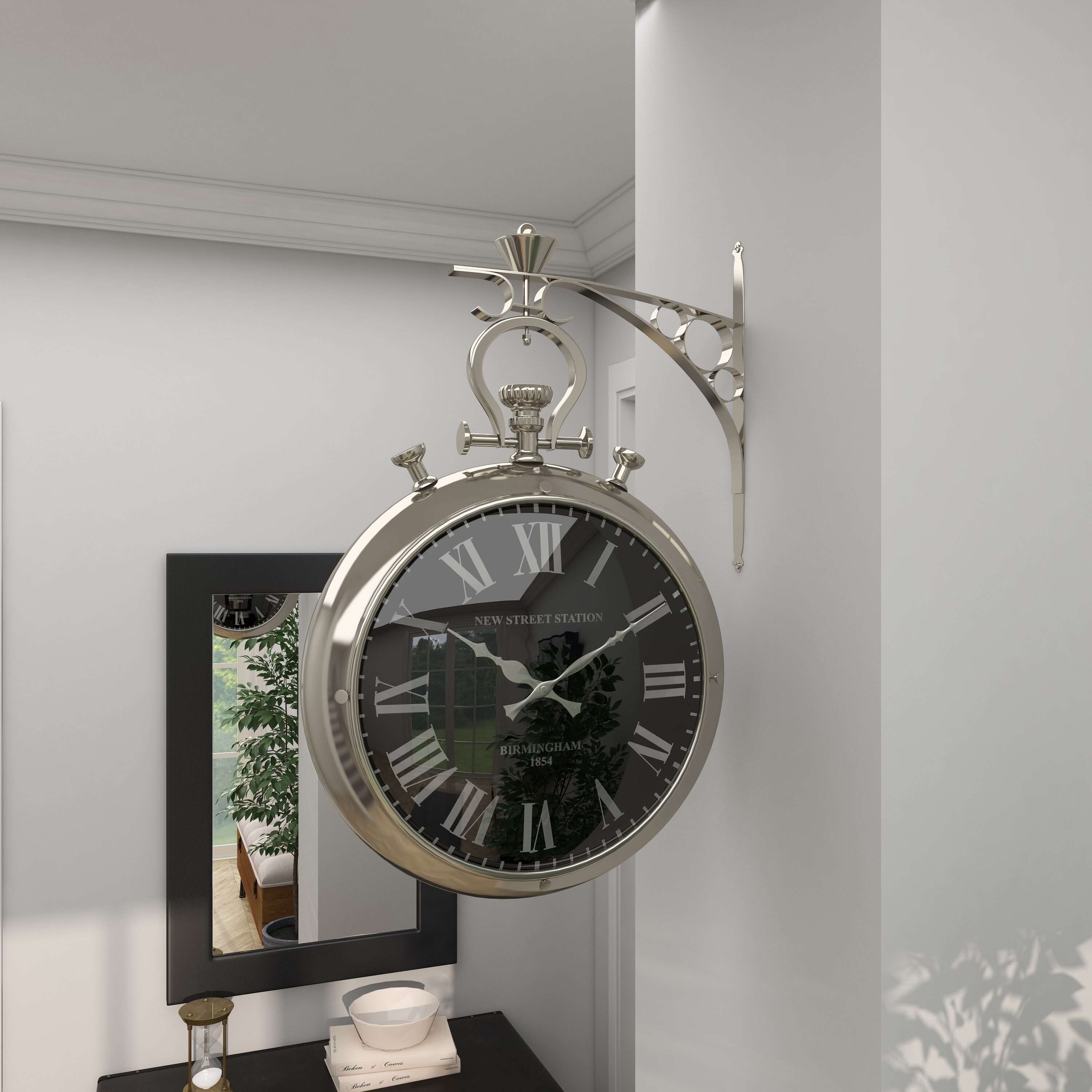 Grayson Lane 40624 Pocket Watch Style Analog Round Wall Vintage