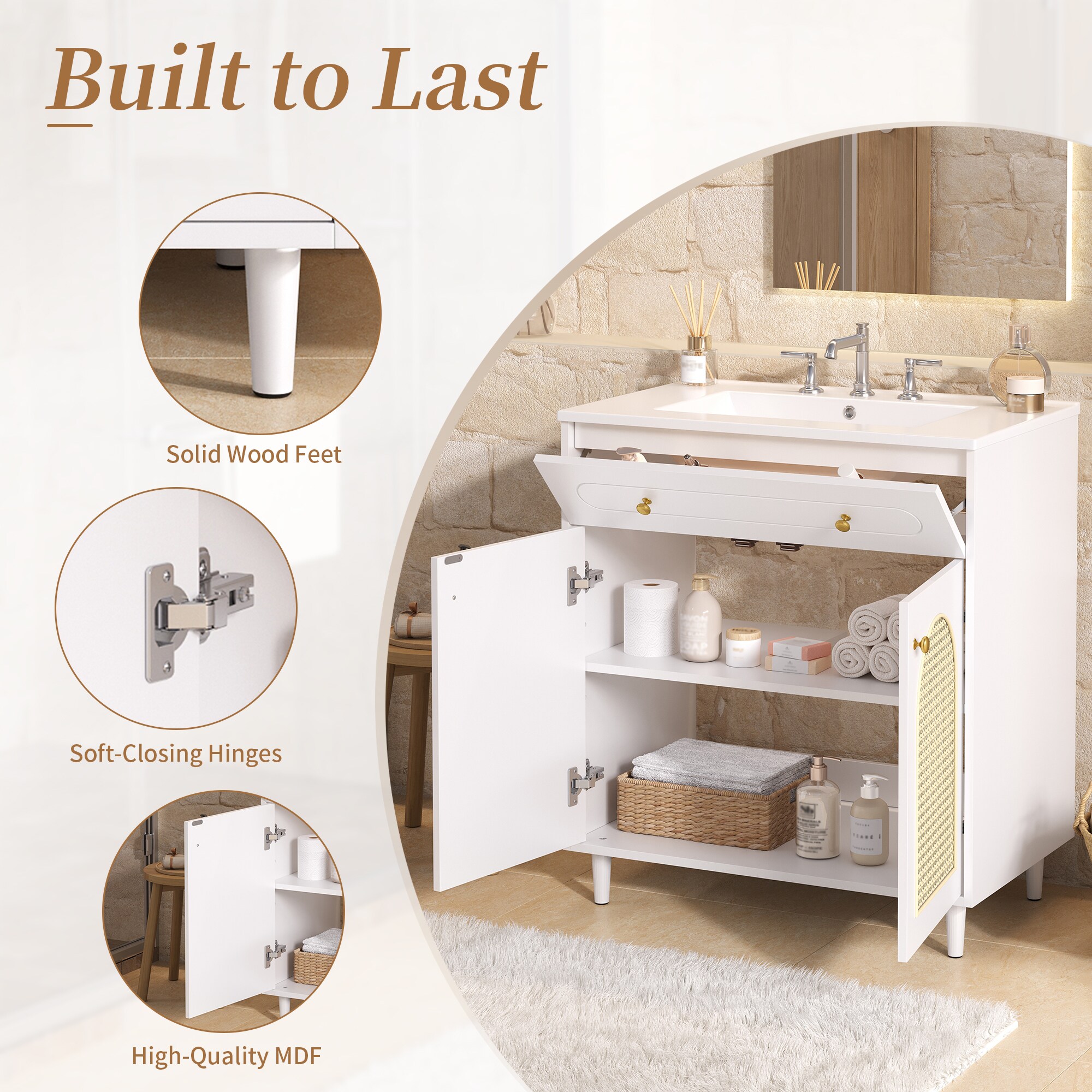 Wooakway FXLS0604-604Z88 Bath-Vanity-Combo - View #5