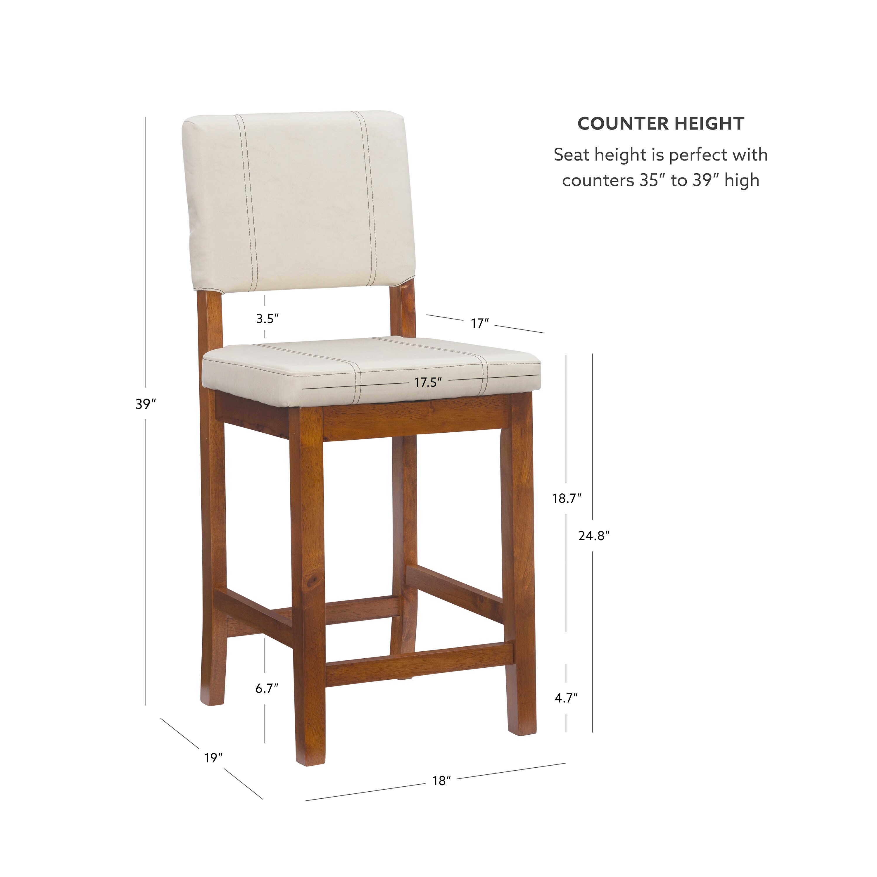 Linon 0210CRM01U stools - View #6