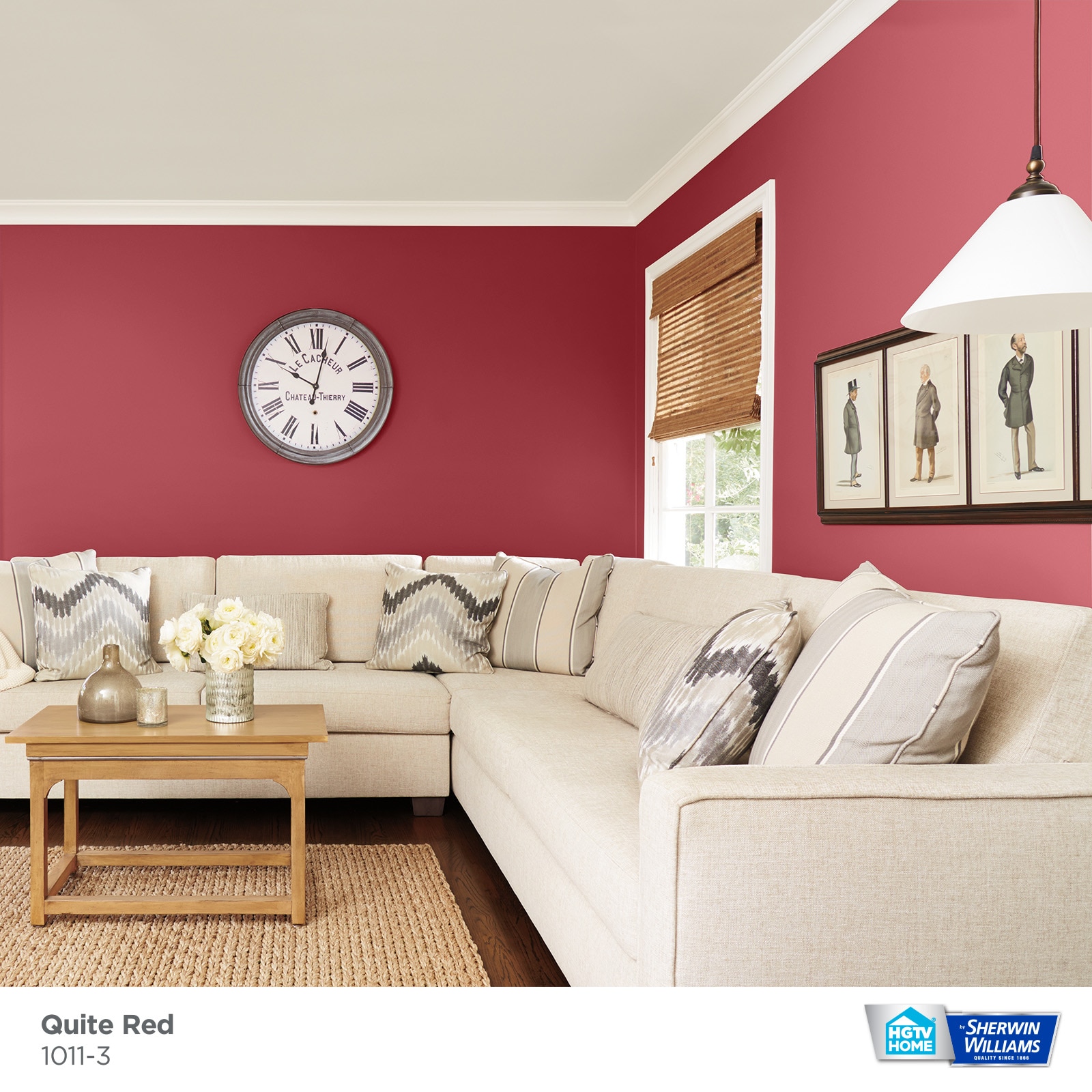 Valspar Signature Satin Quite Red 1011-3 Latex Interior Paint + Primer  (1-Gallon) at