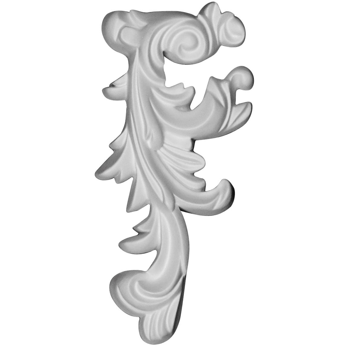 Ekena Millwork ONL03X06X01RB-L Scroll, Left 3-in W x 6.375-in H Primed Applique