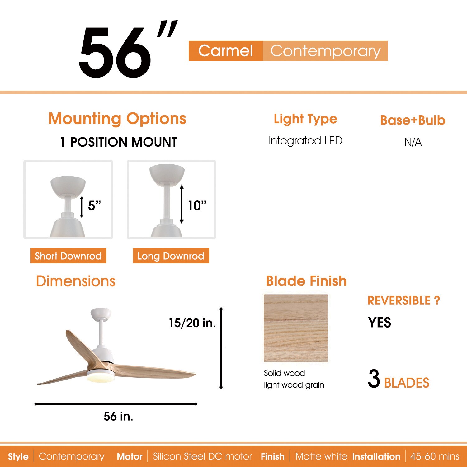 Maincraft 56K001-WH Ceiling-Fans - View #5
