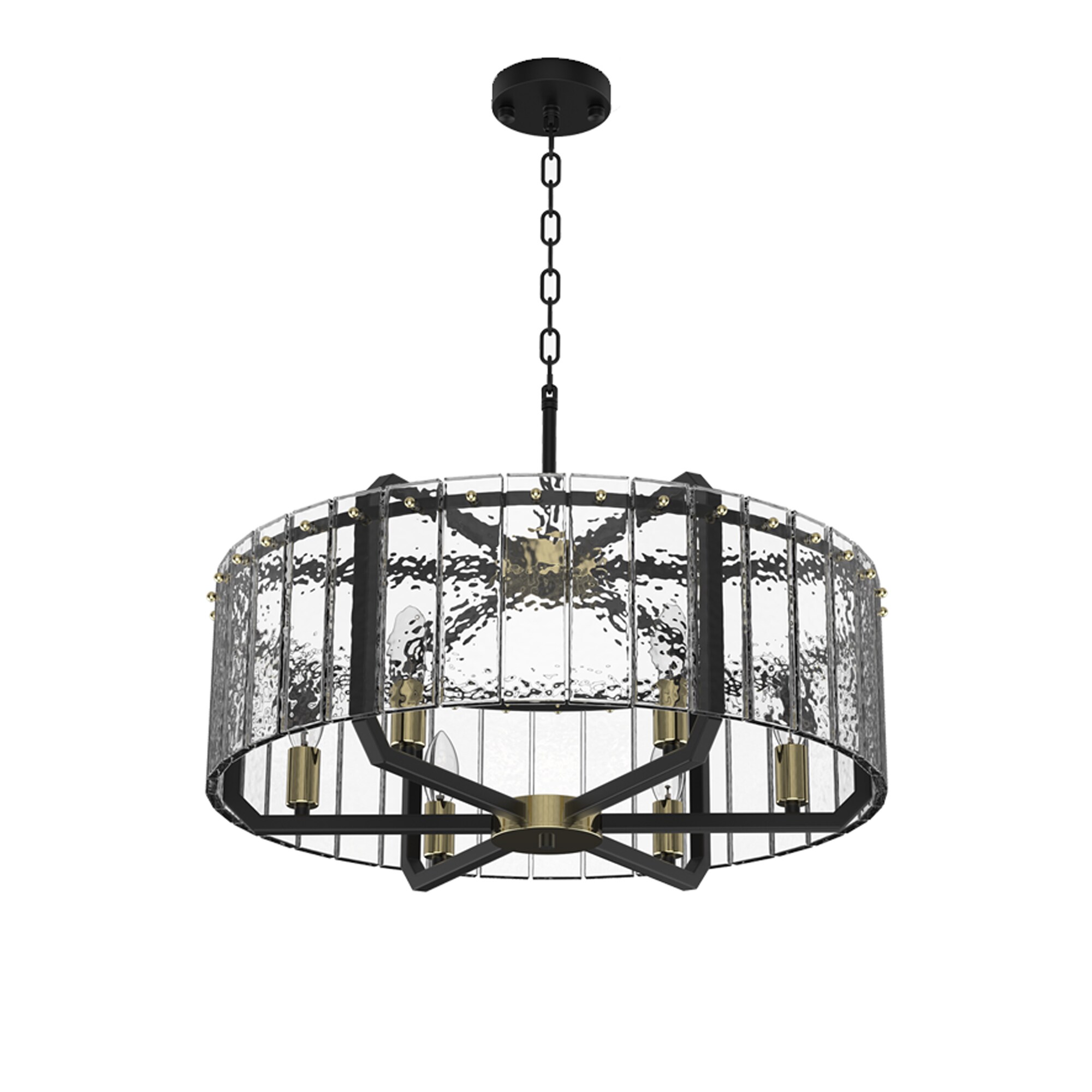 Modern Drum Crystal Chandelier Lighting & Ceiling Fans at Lowes.com