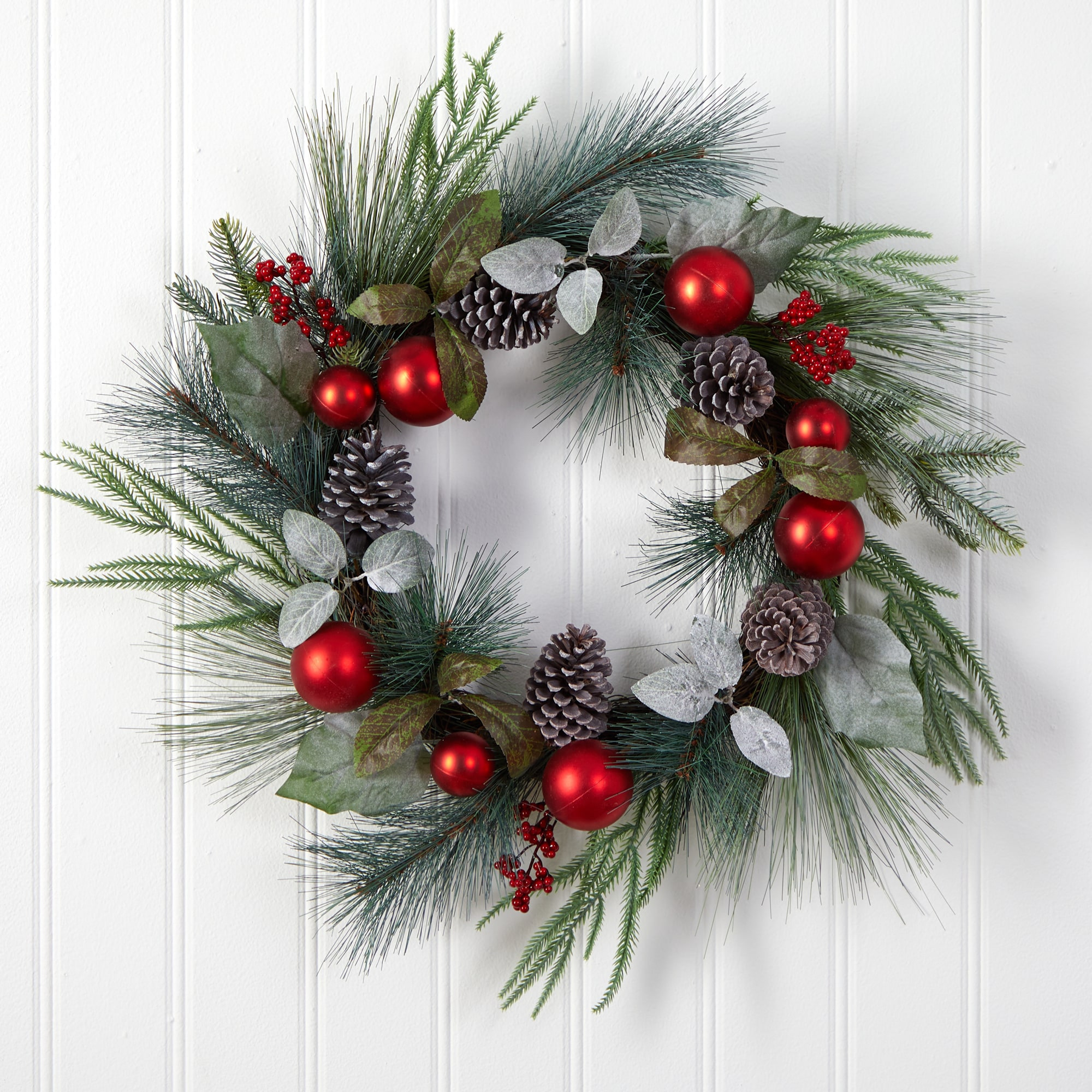 Nearly Natural W1267 Artificial-Christmas-Wreaths - View #4