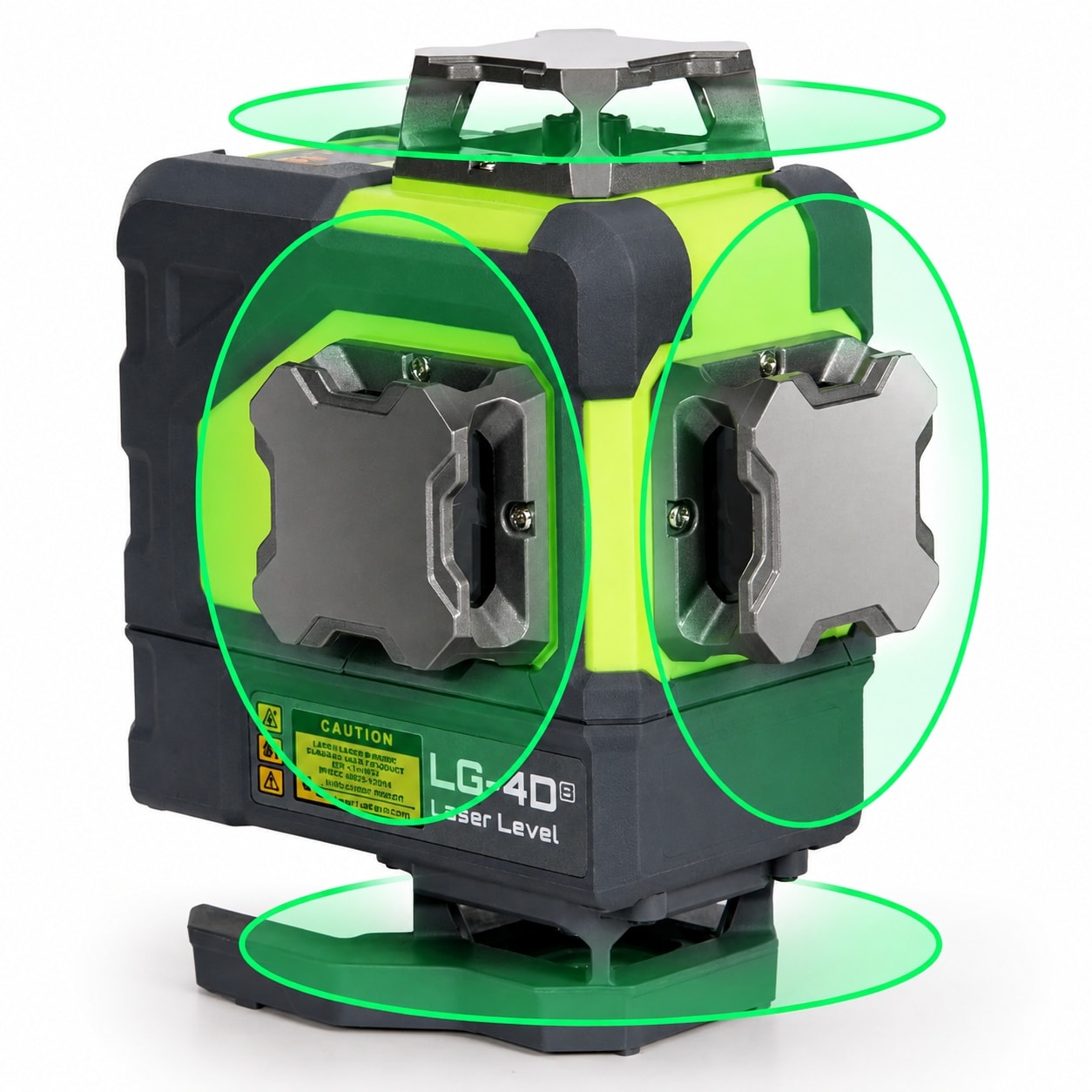 KHKFY  4x360 Degree Self Leveling Laser Level with 16 Green Cross Lines for Construction Projects and Home Decoration with renewable power power