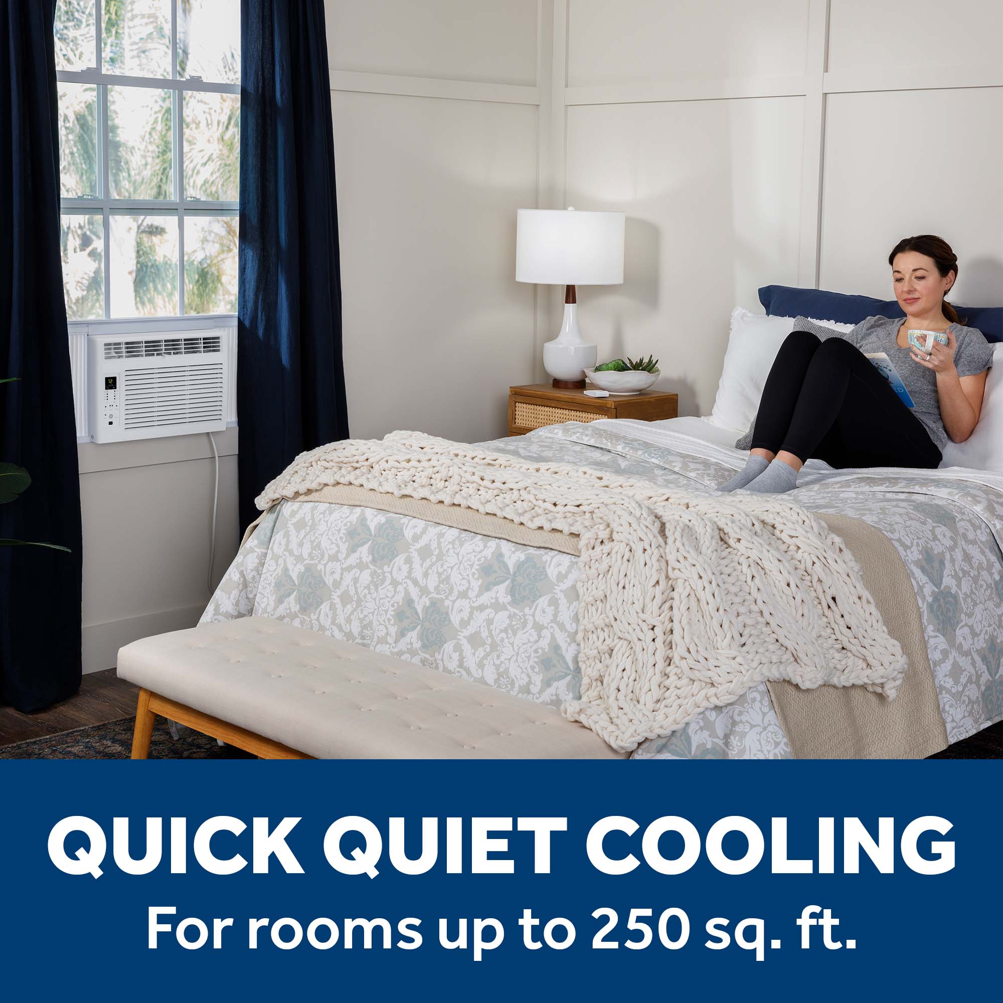 GE 250-sq ft Window Air Conditioner with Remote (115-Volt; 6000-BTU)