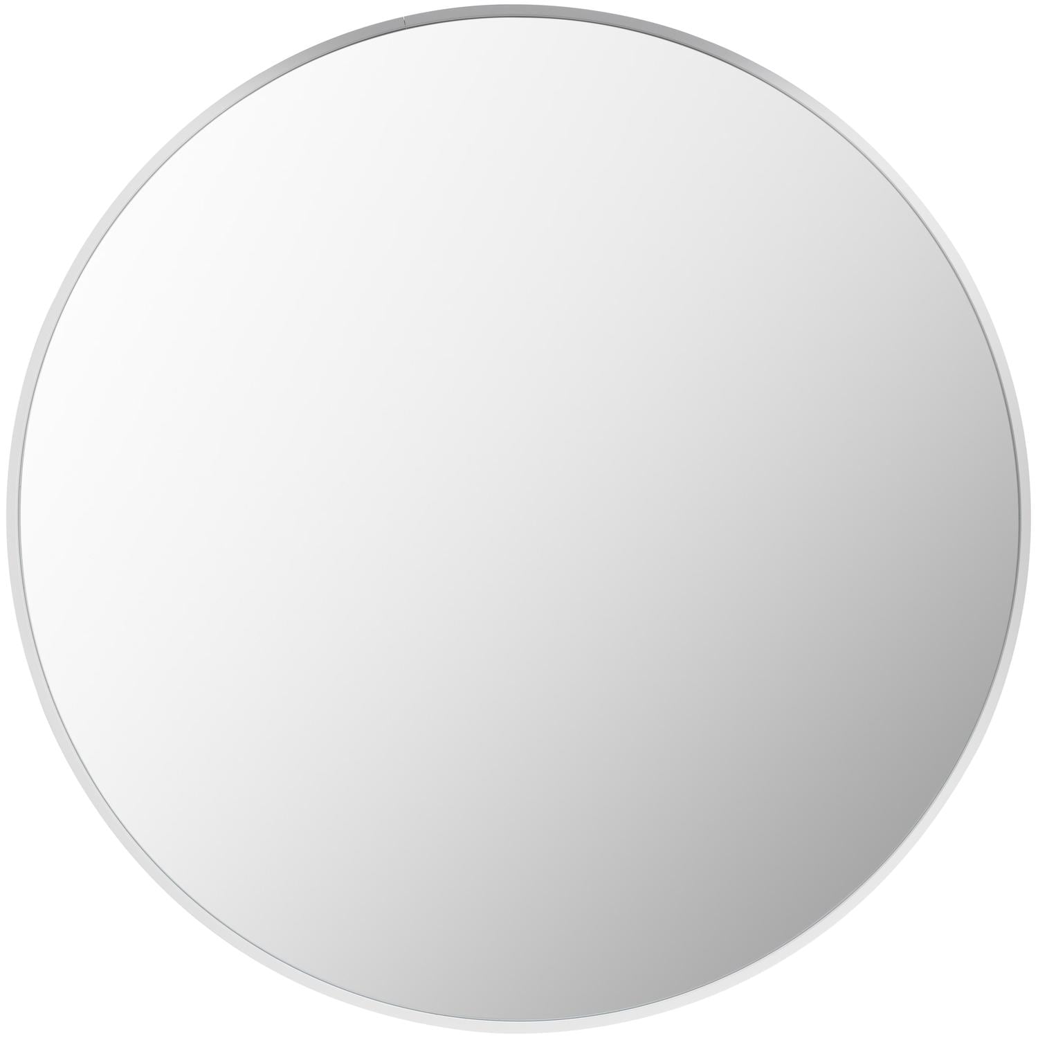 Livabliss RAY041-2222 Aranya 22-in W x 22.0-in H Round White Framed Wall Mirror