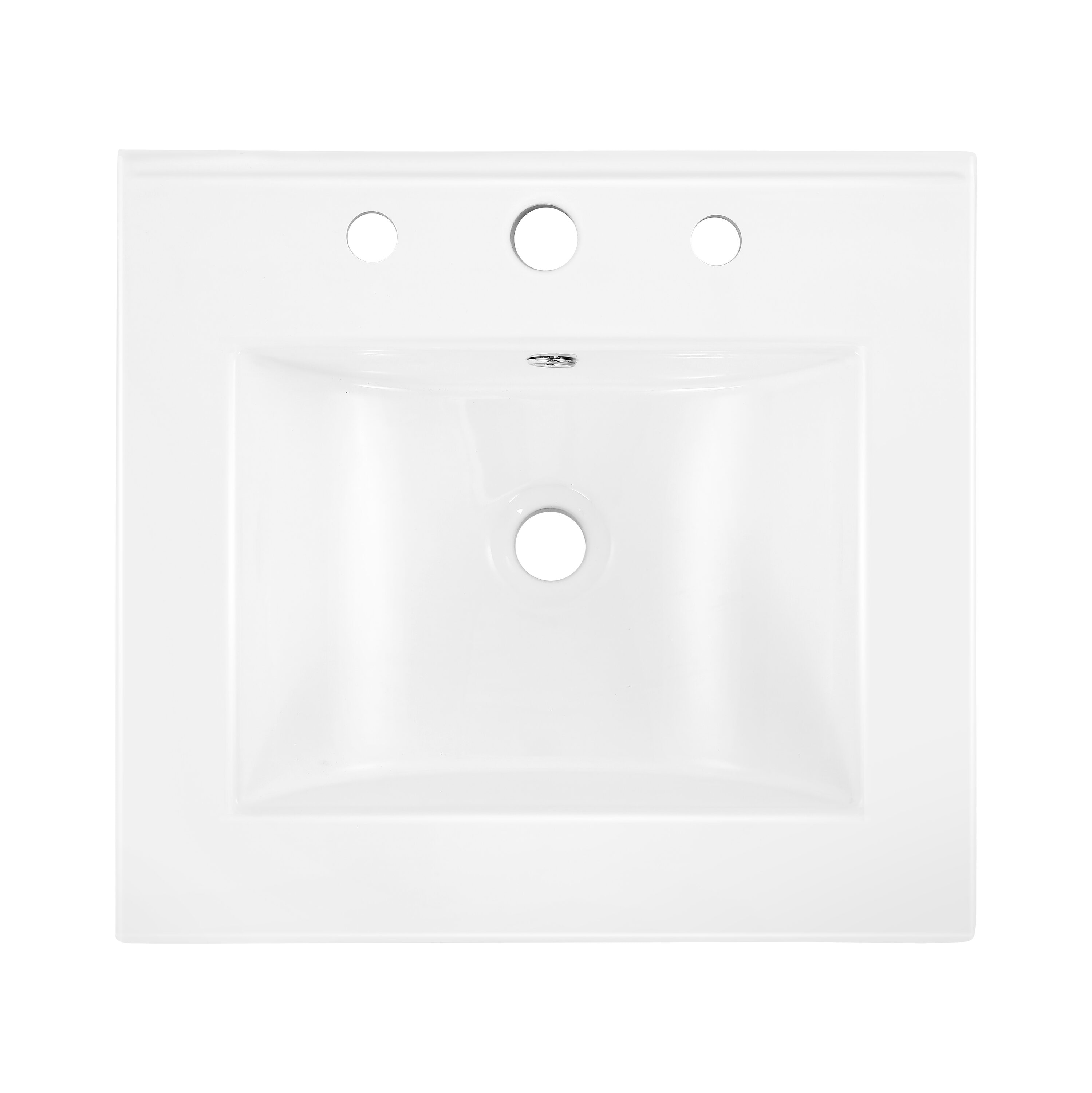 JONATHAN Y Ancillary Sink Basin Vanity Top 20-in x 18.25-in White ...