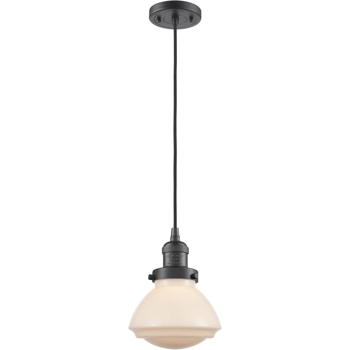 Innovations Lighting 1768207 201C-OB-G321 Franklin Restoration Olean Mini Pendant