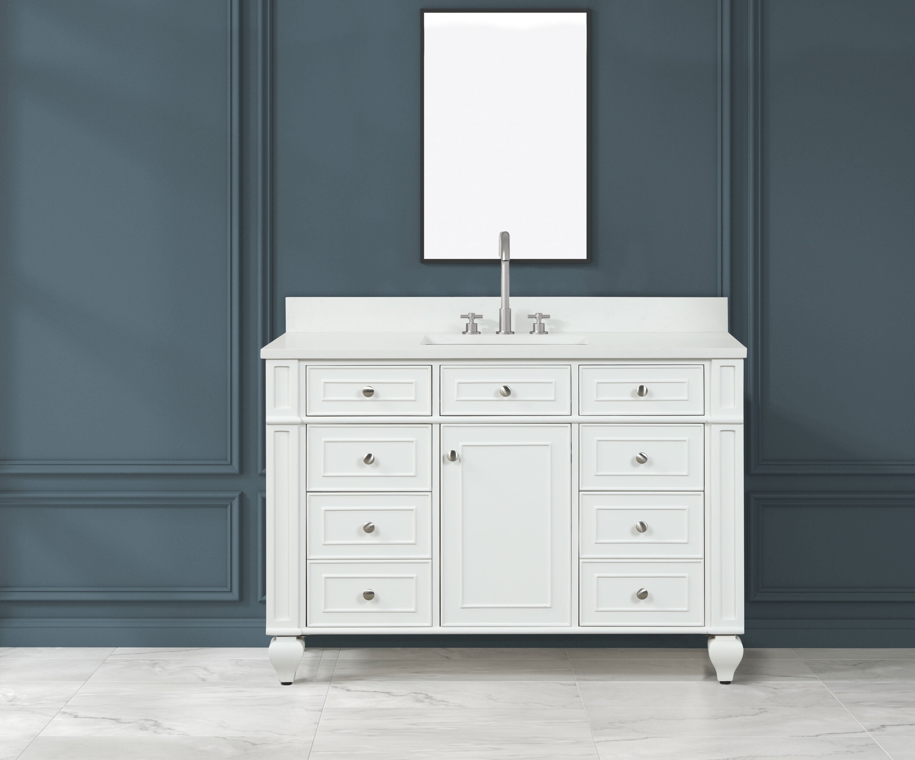 Design Element WN-48-W Bath-Vanity-Combo - View #2