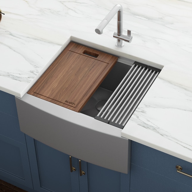 Single Bowl Workstation Kitchen Sink, How Do You Know What Size Farmhouse Sink Need