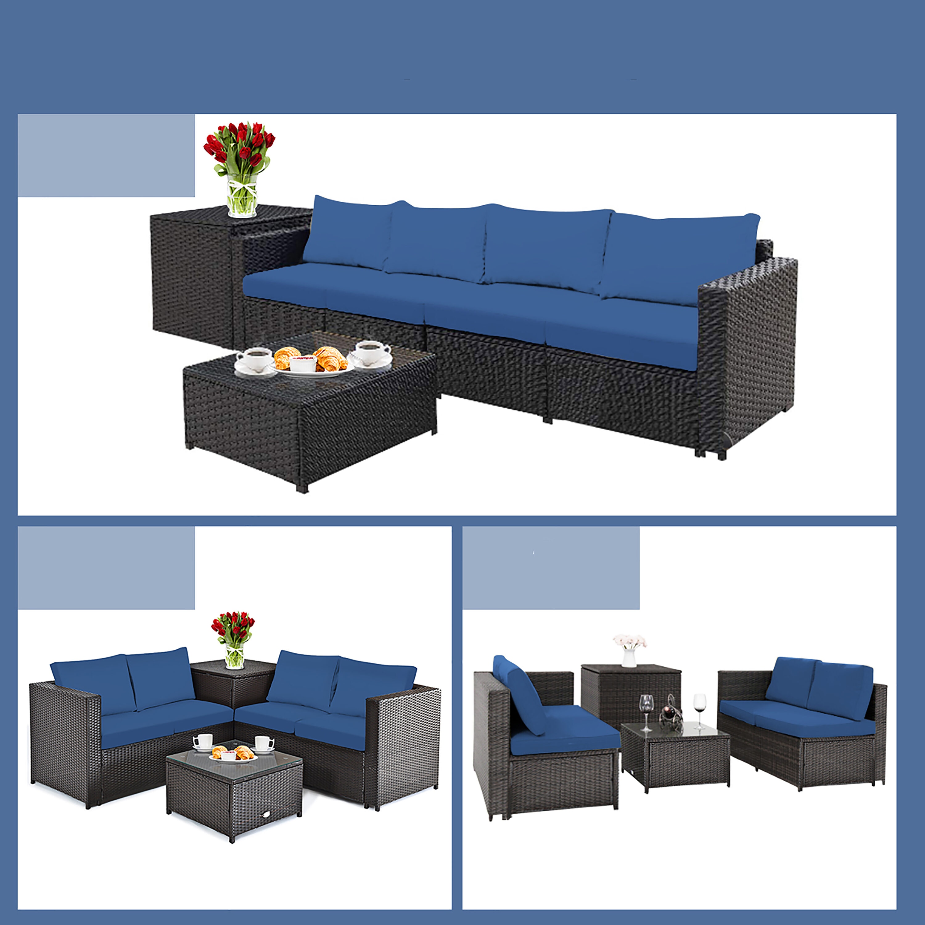 Costway HW66714NY+ Patio-Conversation-Sets - View #5