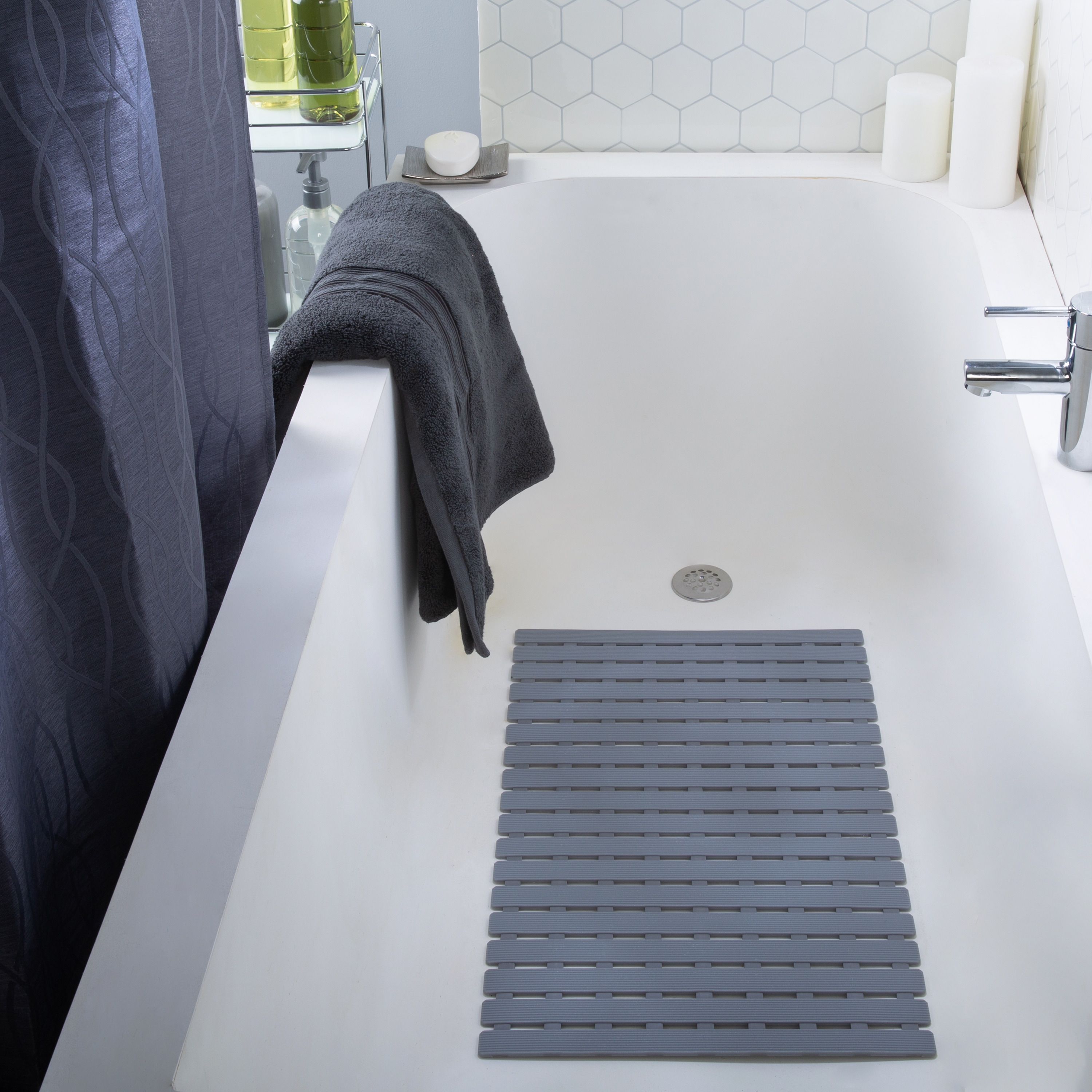 Elle Decor EL-44140-GREY Bath-Rugs - View #4
