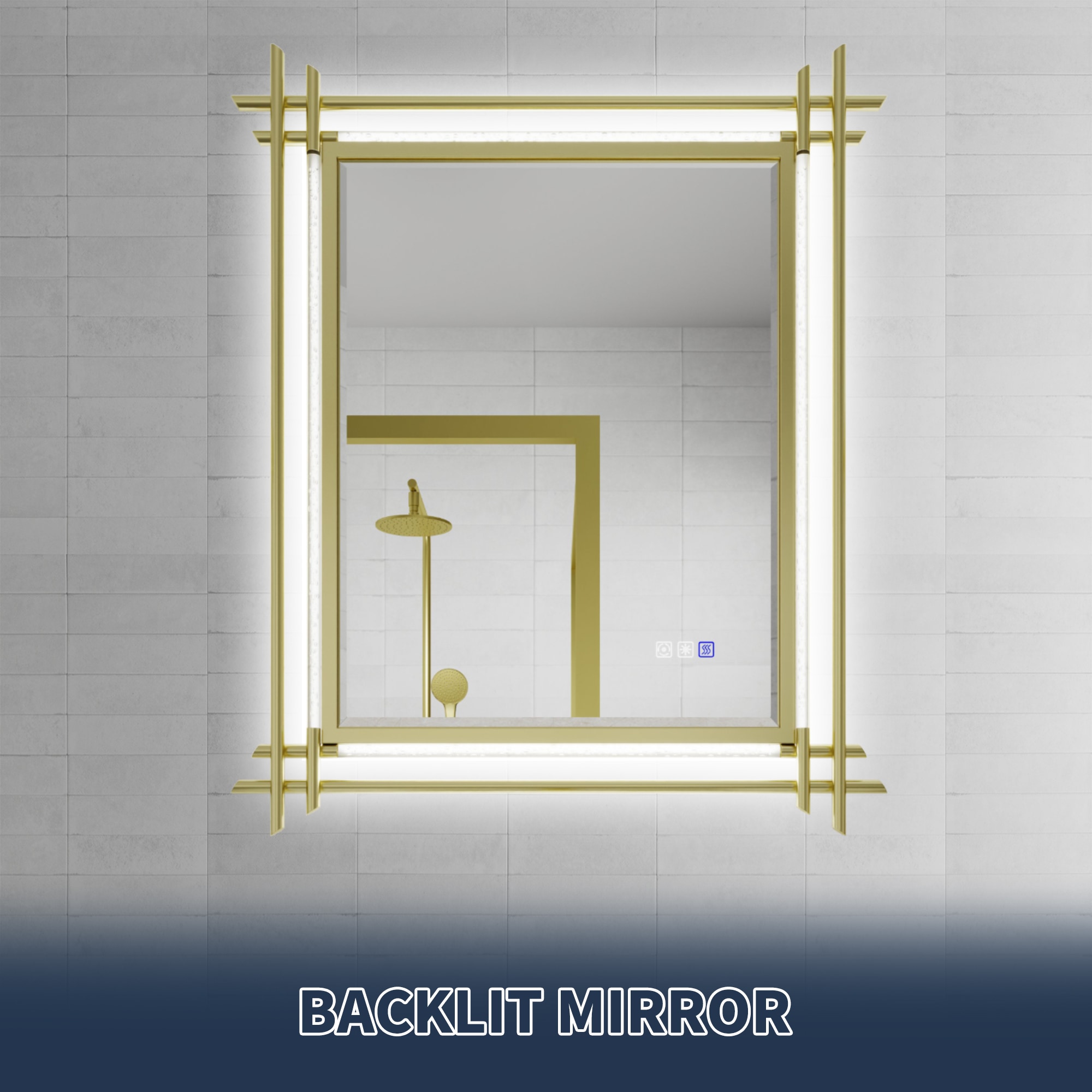 ExBrite EXBM3036V13GXX Framed-Bath-Mirrors - View #9