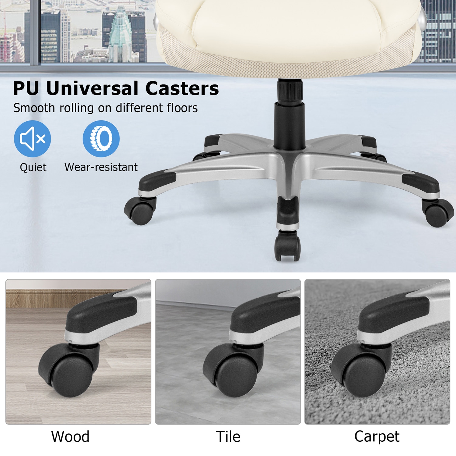 GZMR GZ-MD-2-BKYL Office-Chairs - View #11