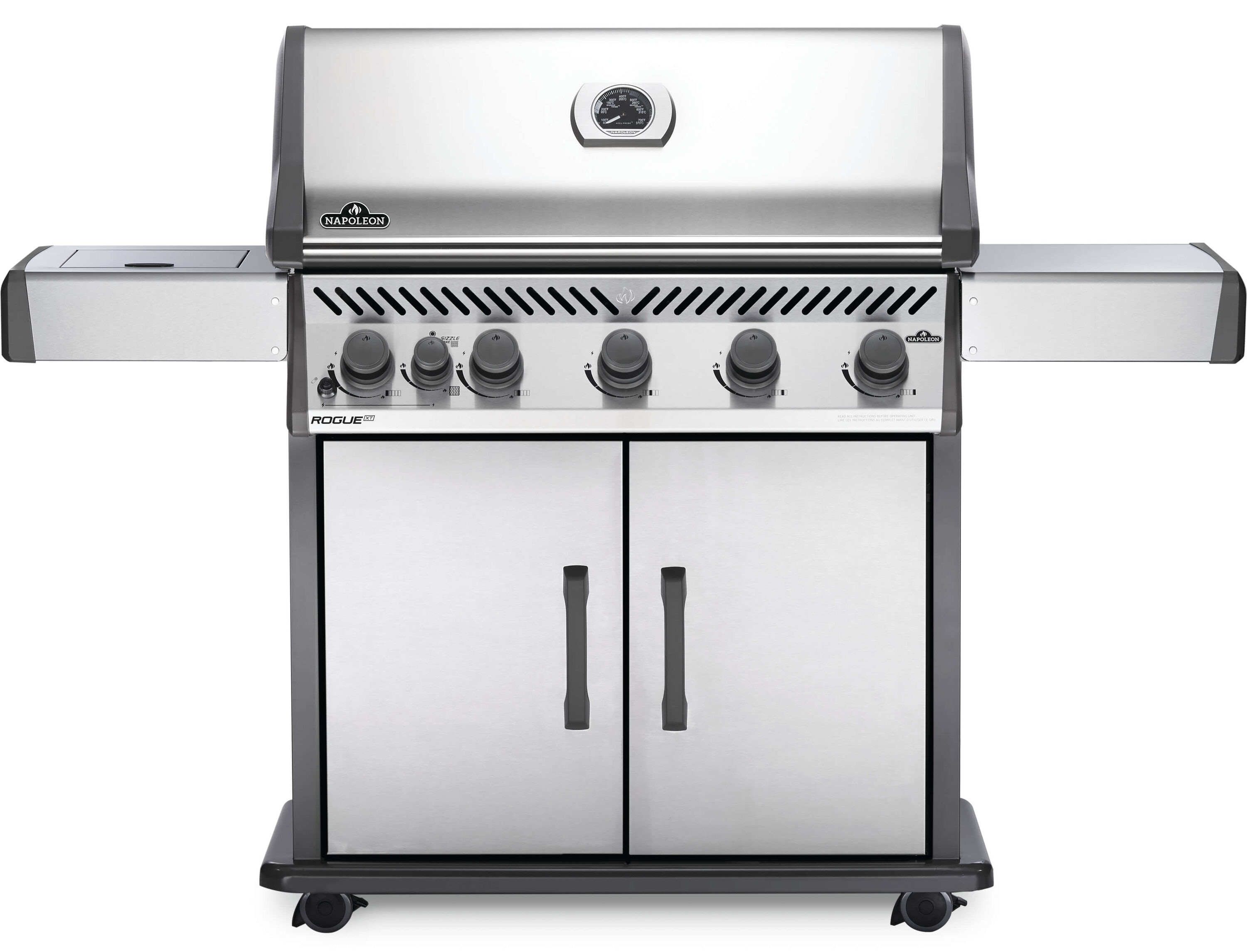 Dangle Aflede stege NAPOLEON Rogue XT Stainless Steel 5-Burner Natural Gas Infrared Gas Grill  with 1 Side Burner with Integrated Smoker Box in the Gas Grills department  at Lowes.com