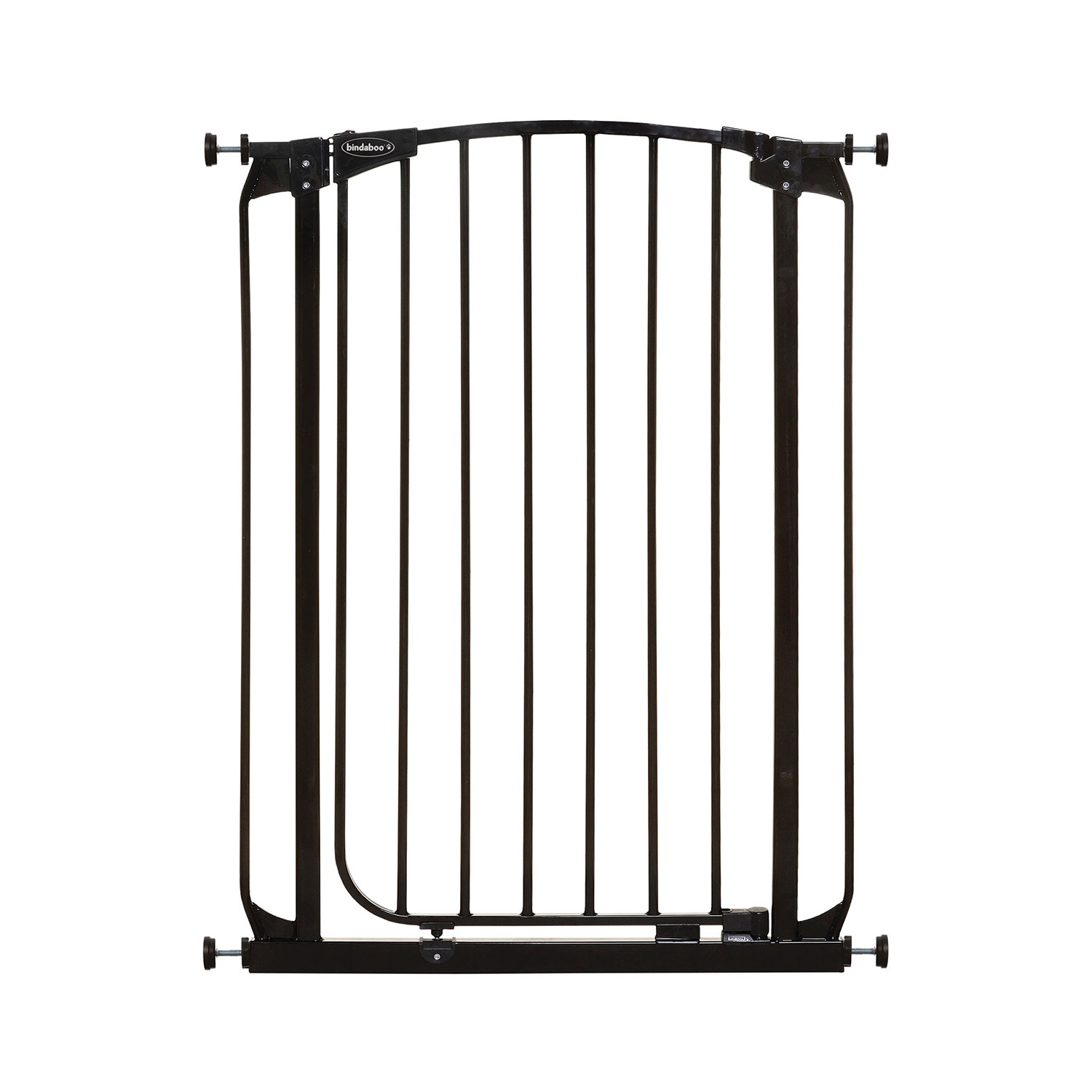 Pet Safety Gate Door Barrier Dog Metal Home Indoor Fence White 82-89cm black 