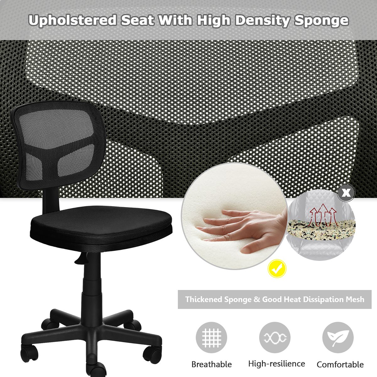 Costway HW67630DK Office-Chairs - View #6
