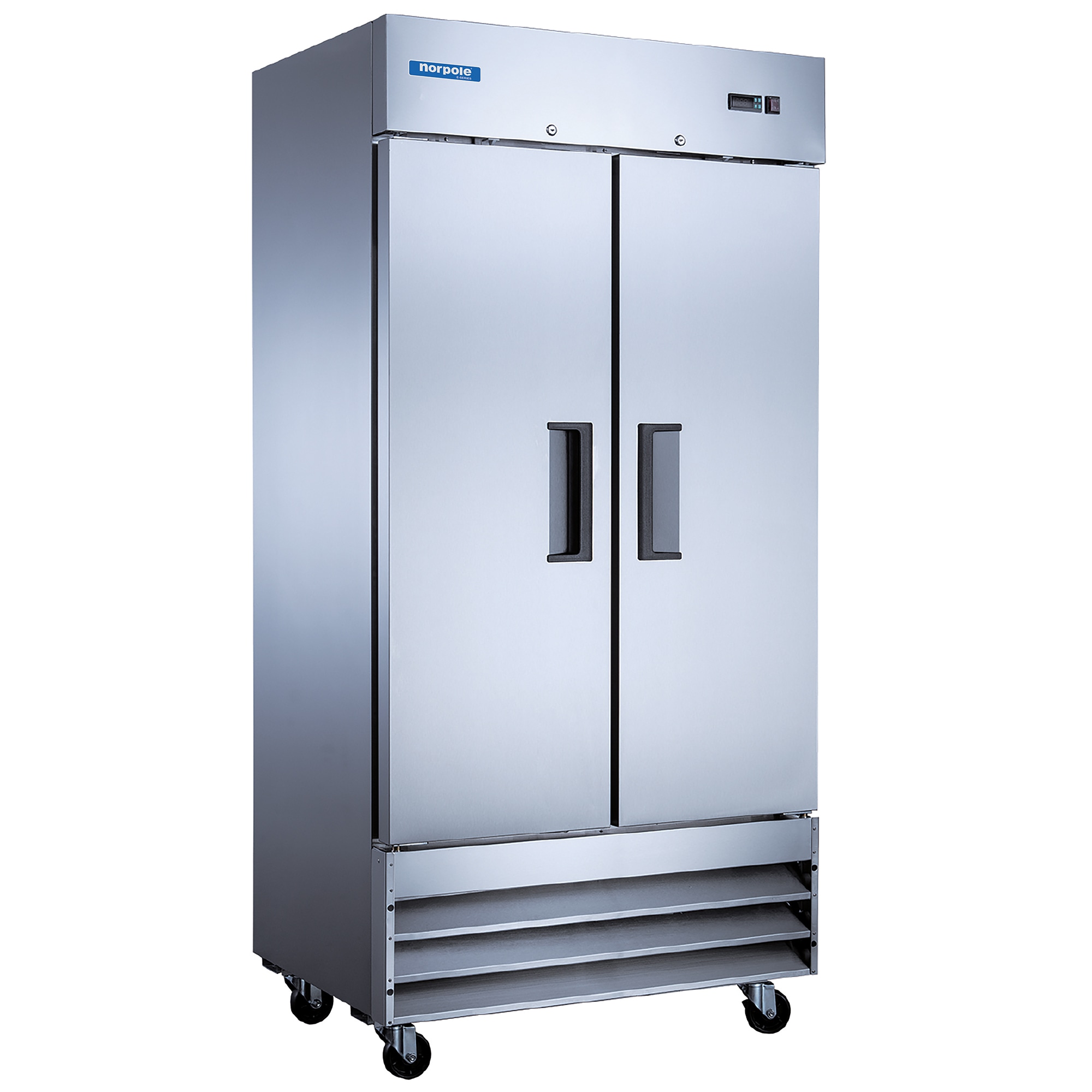 Norpole 27.6-Cu. Feet Upright Frost-free Commercial Freezer in Stainless Steel #NE35F
