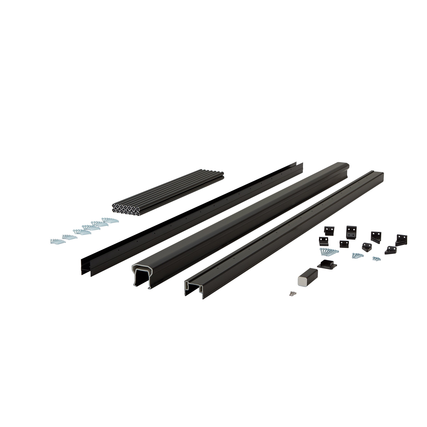 Fiberon Countryside 3.5-ft x 42-in Obsidian PVC Deck Rail Kit in the ...