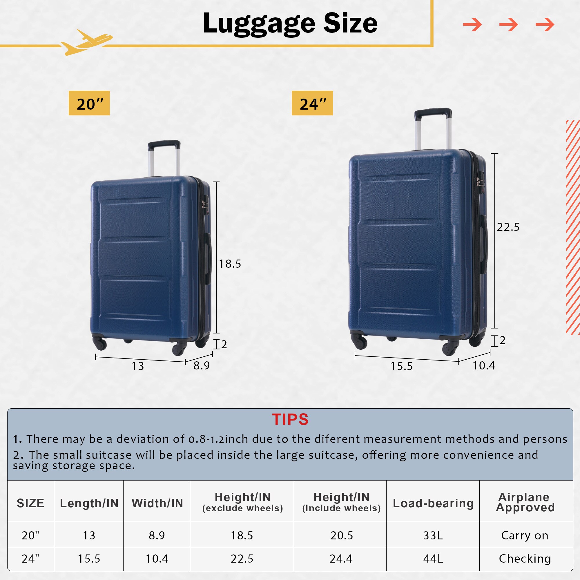 SINOFURN SYD9300003BK Luggage-And-Luggage-Sets - View #16