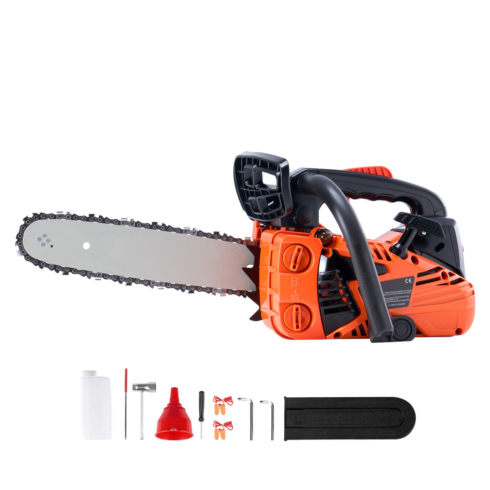 Wooakway 25.4CC 12 in Gasoline Chainsaw Powered Wood Cutting Engine Gas Chain Saw