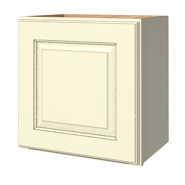 allen + roth Annscroft 30-in W x 18.125-in H x 12-in D Hazelnut Maple Door Wall Semi-Custom Cabinet allen + roth Annscroft 30-in W x 18.125-in H x 12-in D Hazelnut Maple Door Wall Semi-Custom Cabinet
