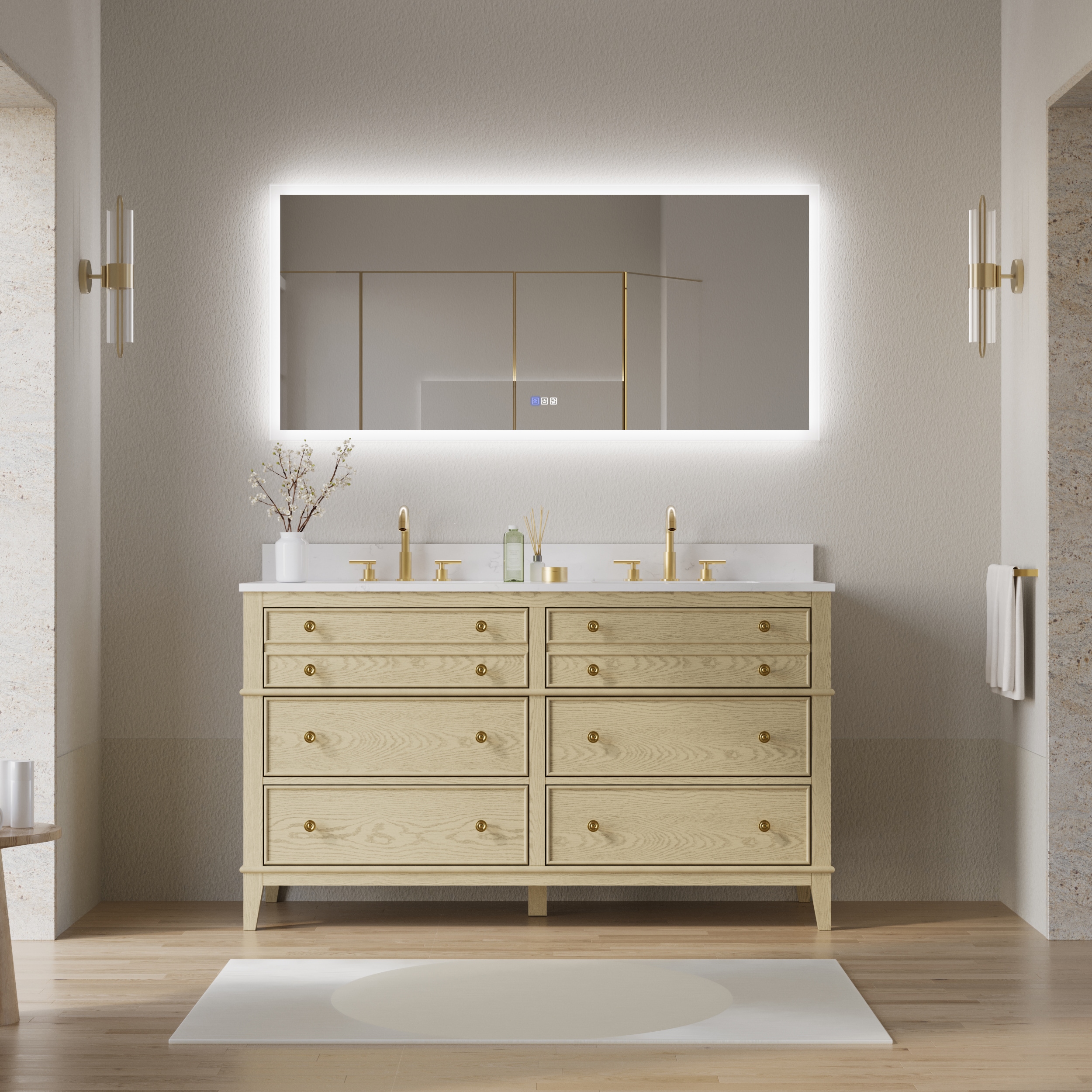 WELLFOR W7MRL6028 Framed-Bath-Mirrors - View #3
