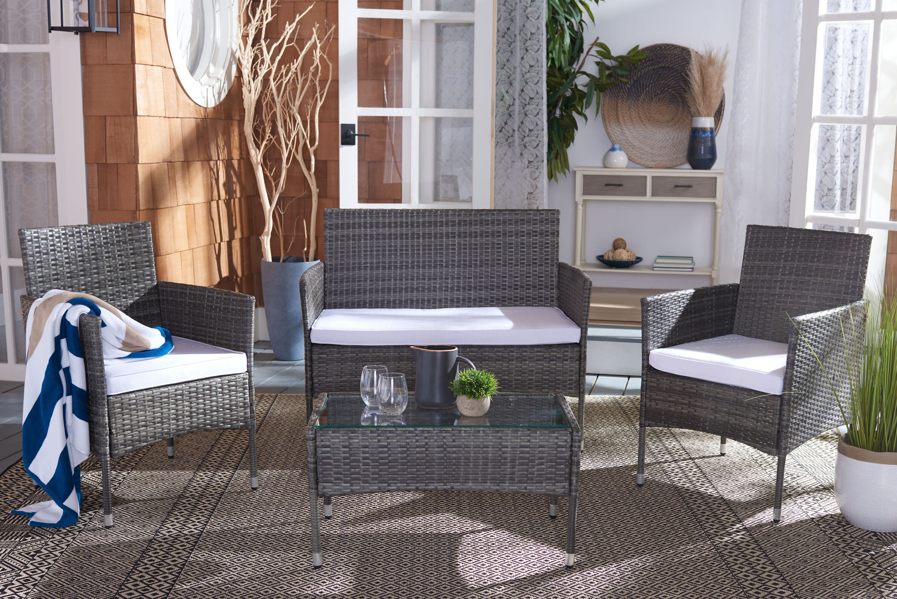 Safavieh PAT7504C Patio-Conversation-Sets - View #8