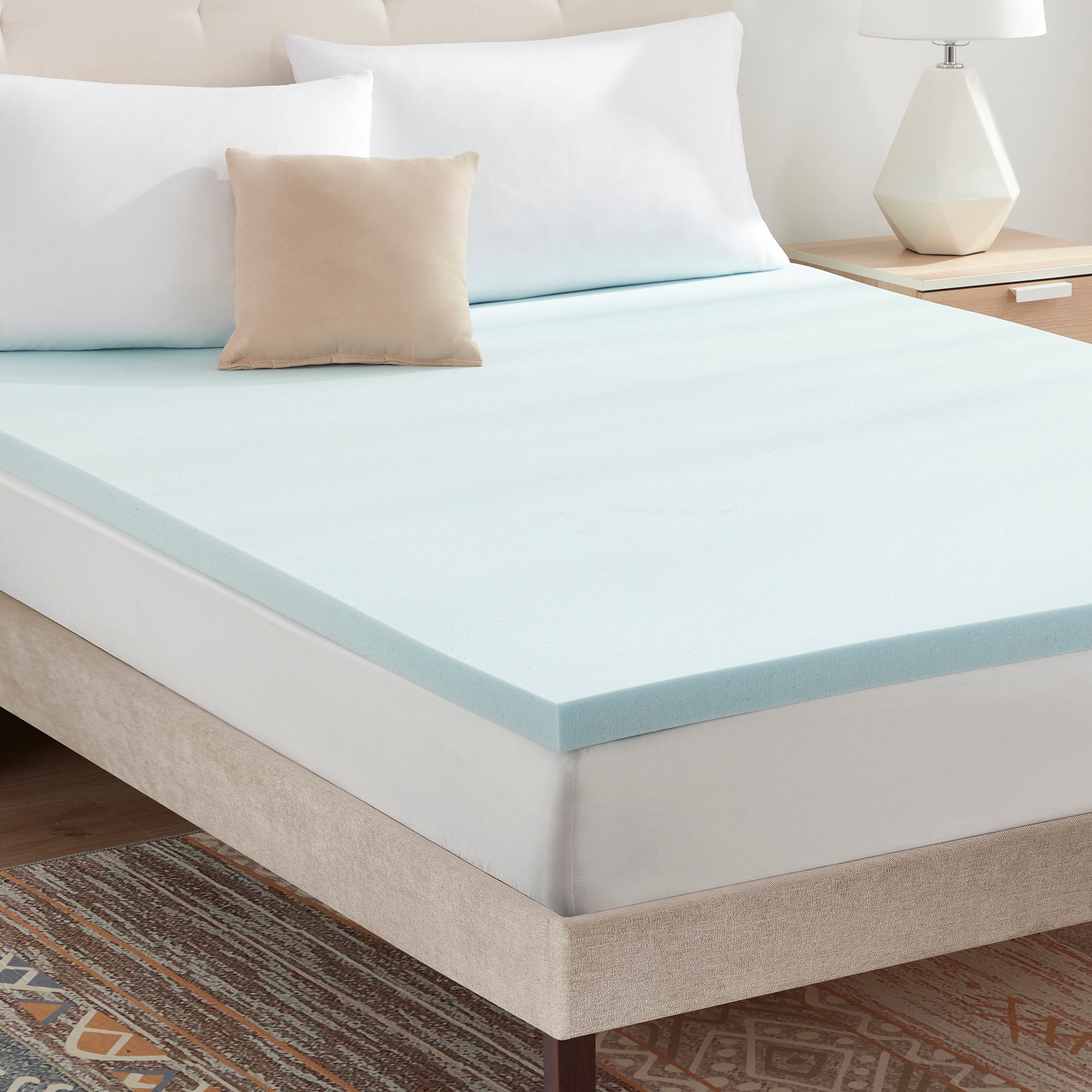 Sweet Home Collection Gel Memory Foam Mattress Topper CertiPUR-US Certified - Full