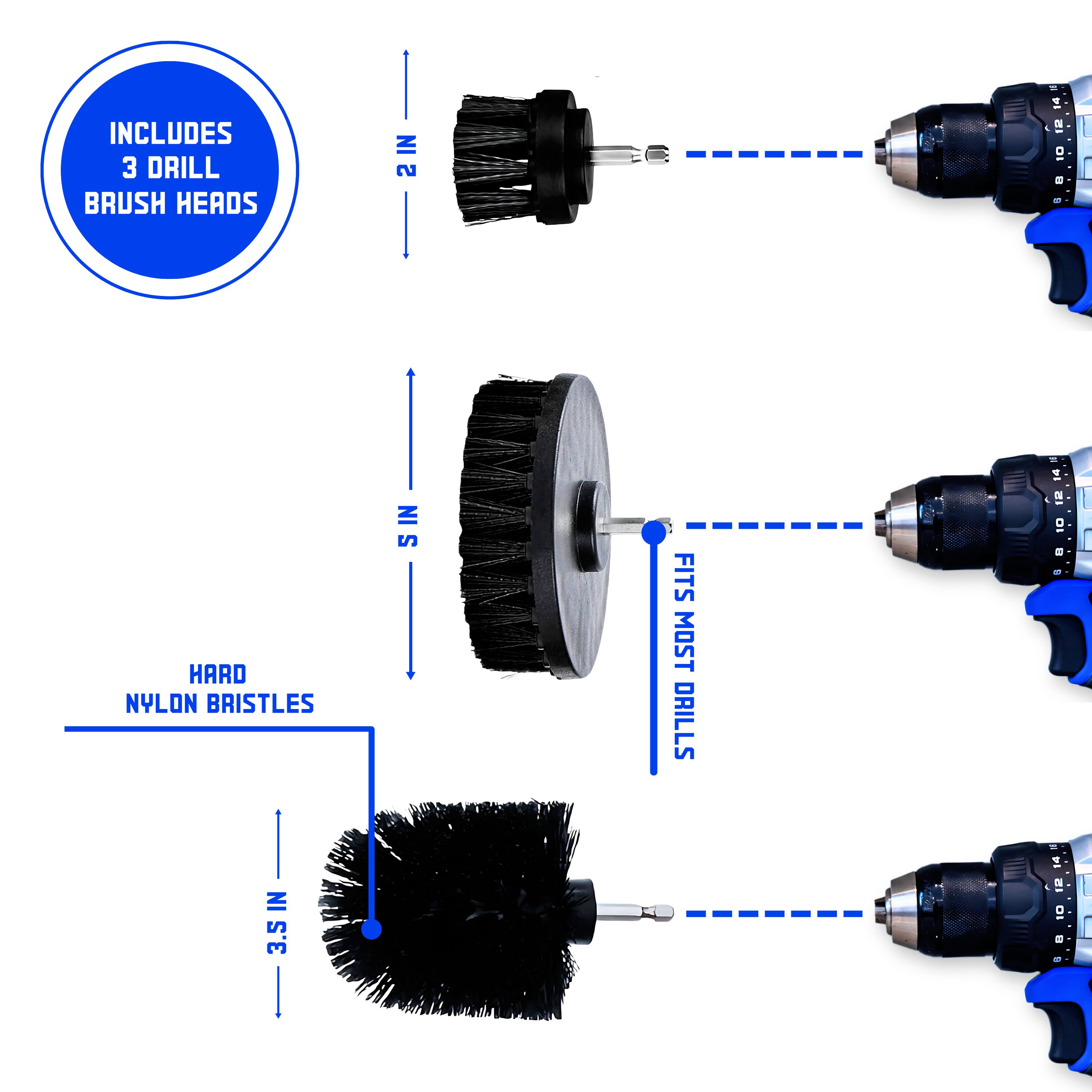 Diamond Shine DS3H Drill-Parts-Attachments - View #2