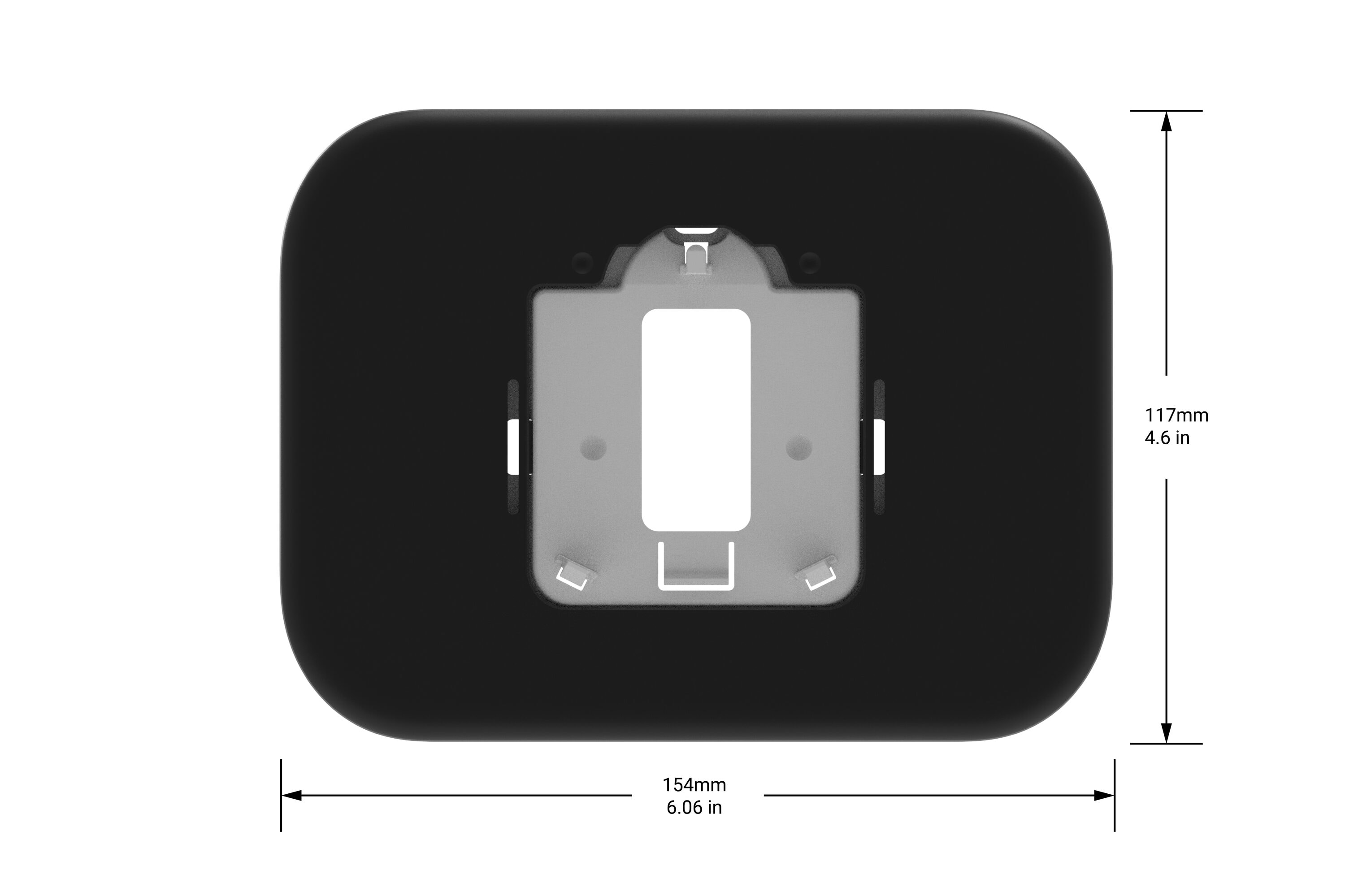 Honeywell Home Thermostat Wall Plate Kit Standard Size Black Plastic Indoor Cover plate Wall Plate #THP2400BL/A