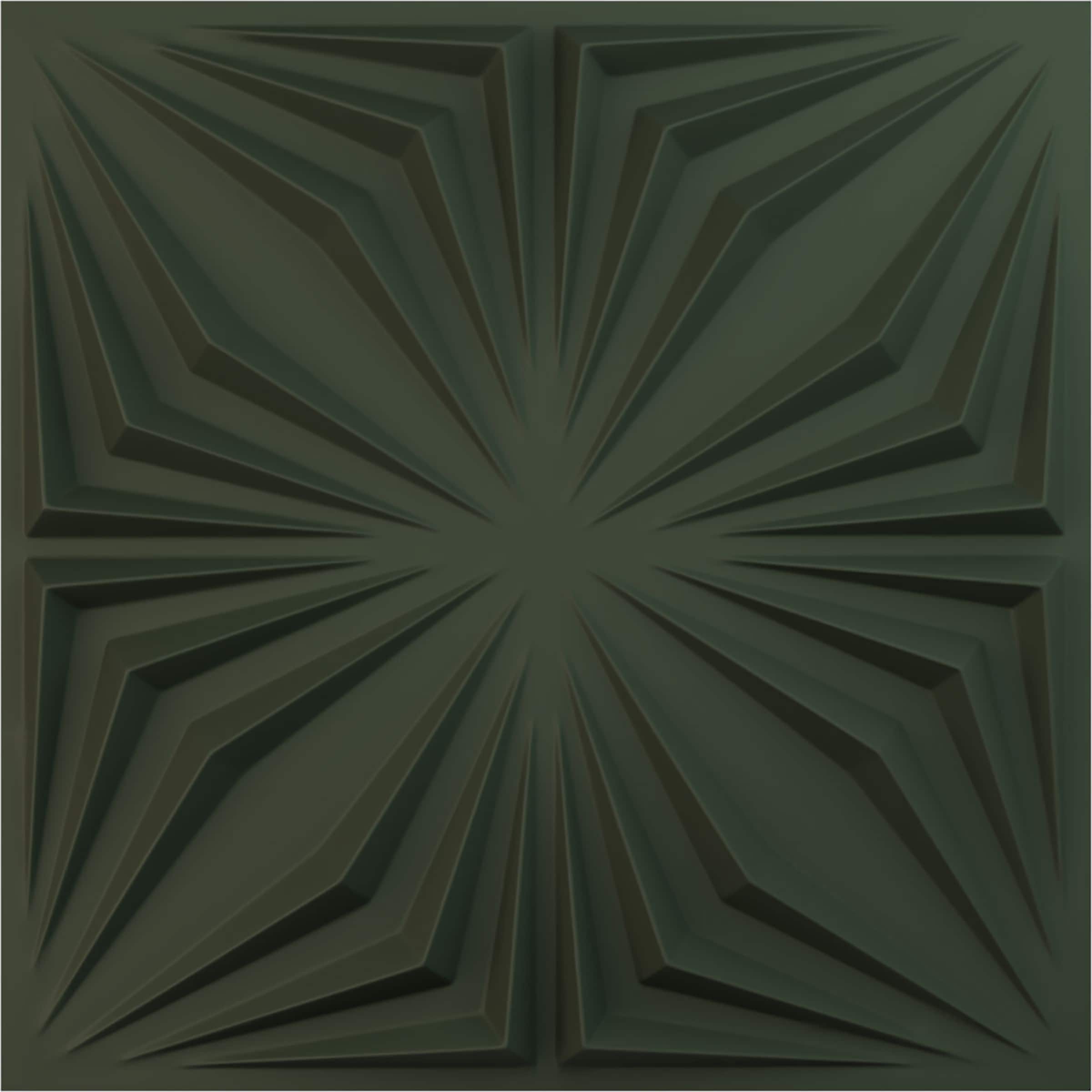 Ekena Millwork WP20X20AHGHC 19-5/8-in x 19-5/8-in Embossed Paintable/Stainable Green PVC Wall Panel ( 2.67-sq ft )