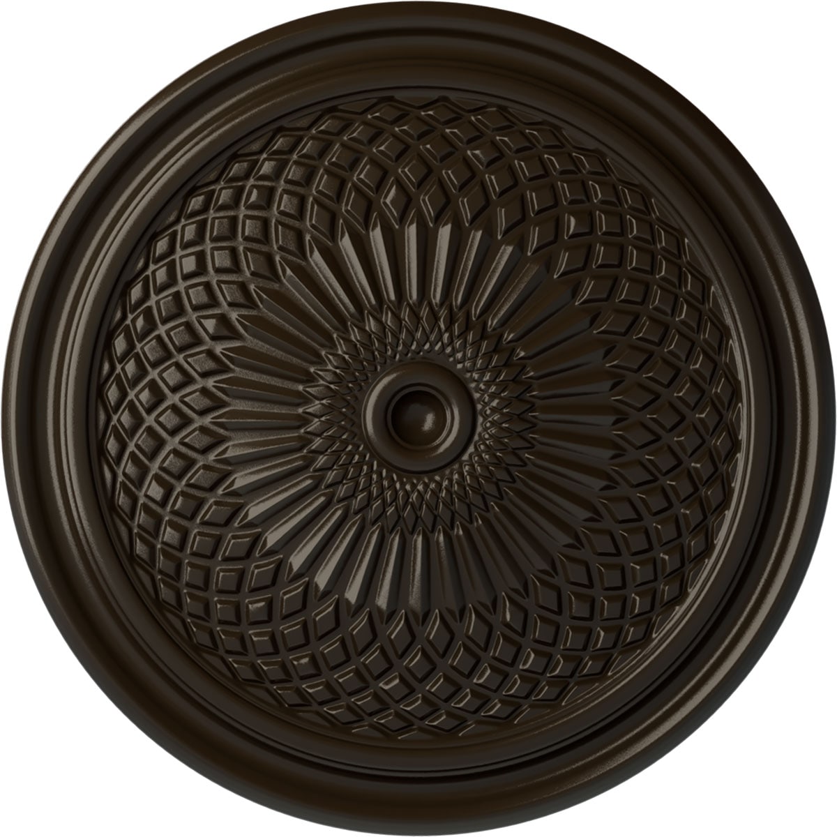 Ekena Millwork CM22TNSHF Trinity 22-in W x 22-in L Painted Stone Hearth Polyurethane Whole Ceiling Medallion