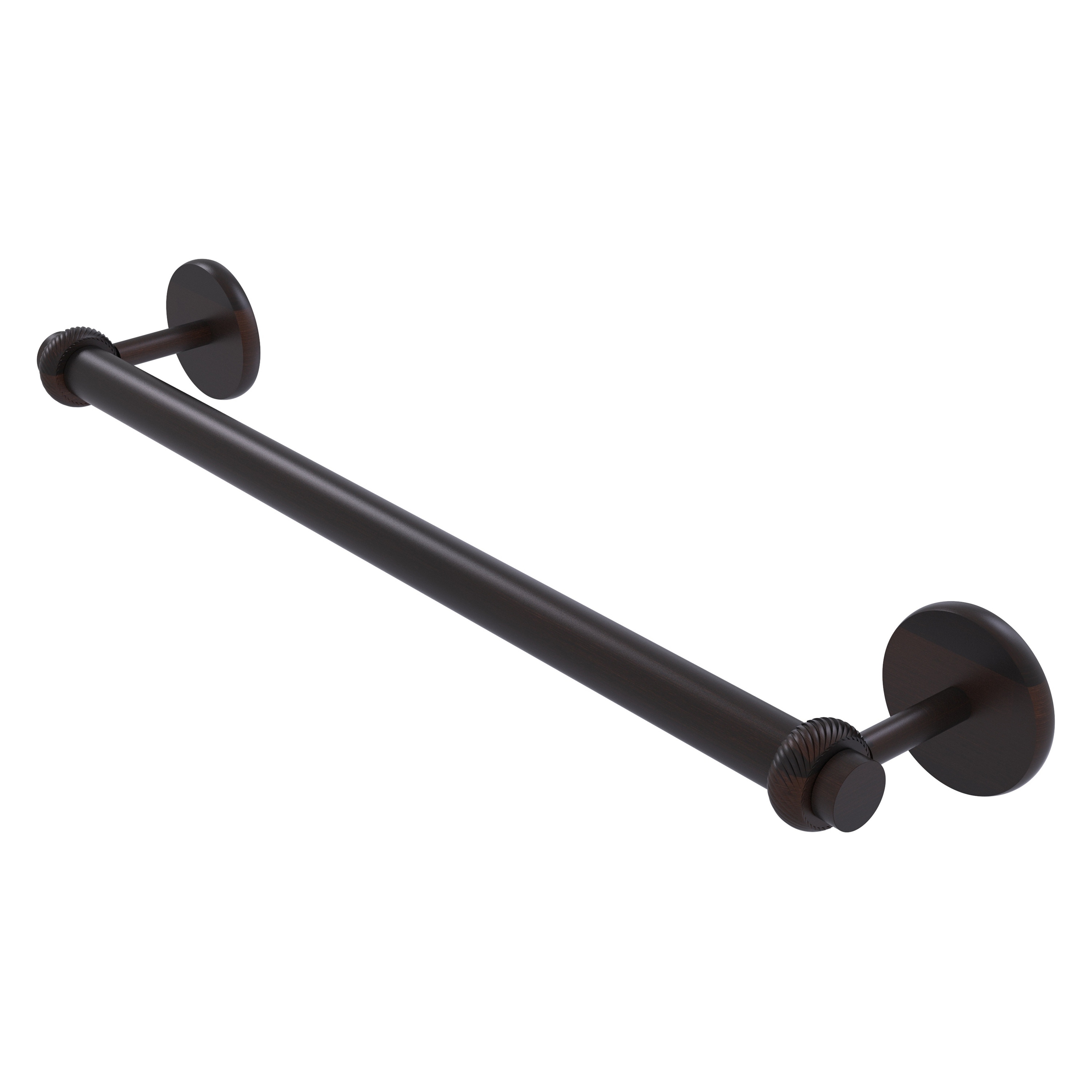 Allied Brass 7251T/24-VB Satellite Orbit Two 24-in Venetian Bronze Wall mount Single Towel Bar