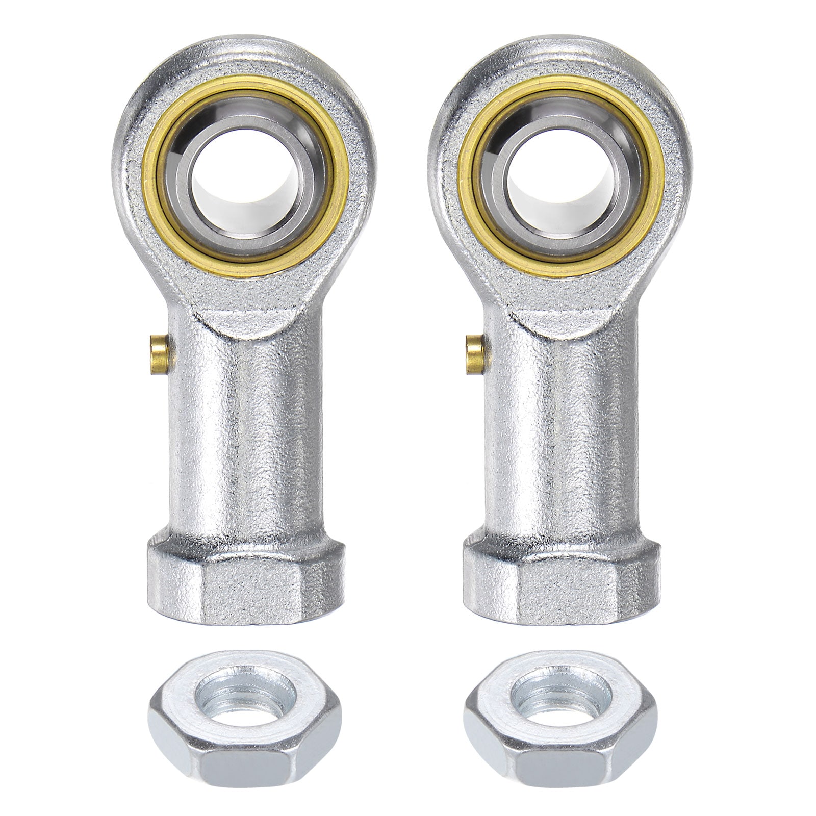 Unique Bargains 2pcs PHS10 M10 Female Rod End Bearing M10x1.5 Right Hand Thread Self-Lubricating Joint Rod Ends Includes Jam Nut #S25120203UX2061
