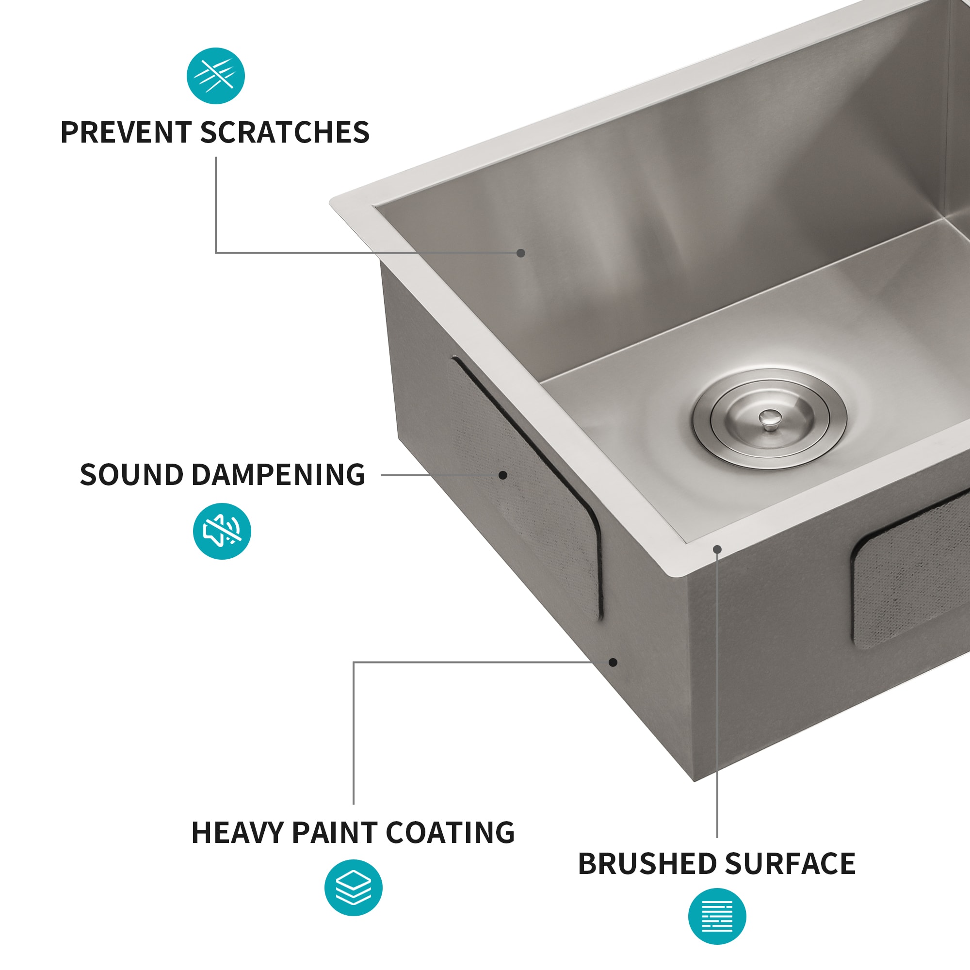 LIVIZA TLY-SS102440 Kitchen-Sinks - View #3