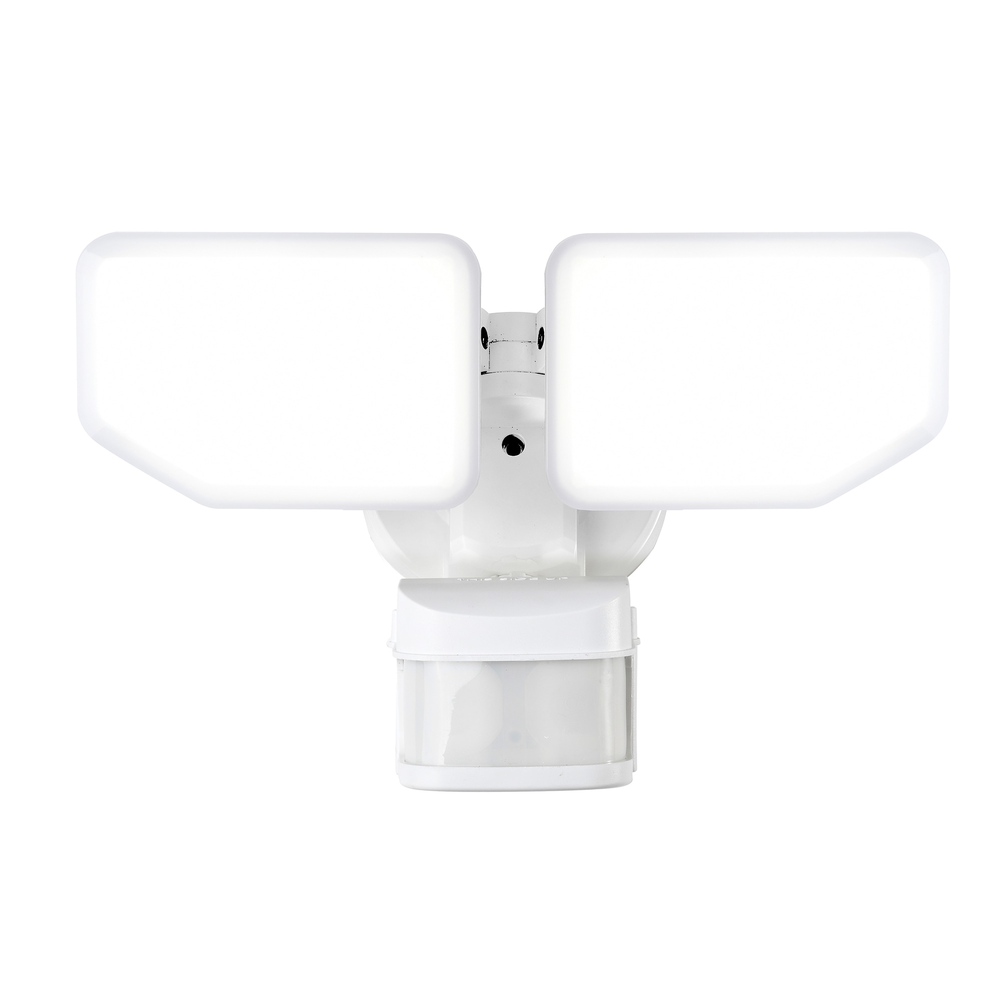 AWSENS SL5662-WH 270 -Degree 30 -Wattage Equivalent Hardwired LED White 2 -Head Motion-Activated Flood Light 2600 -Lumen