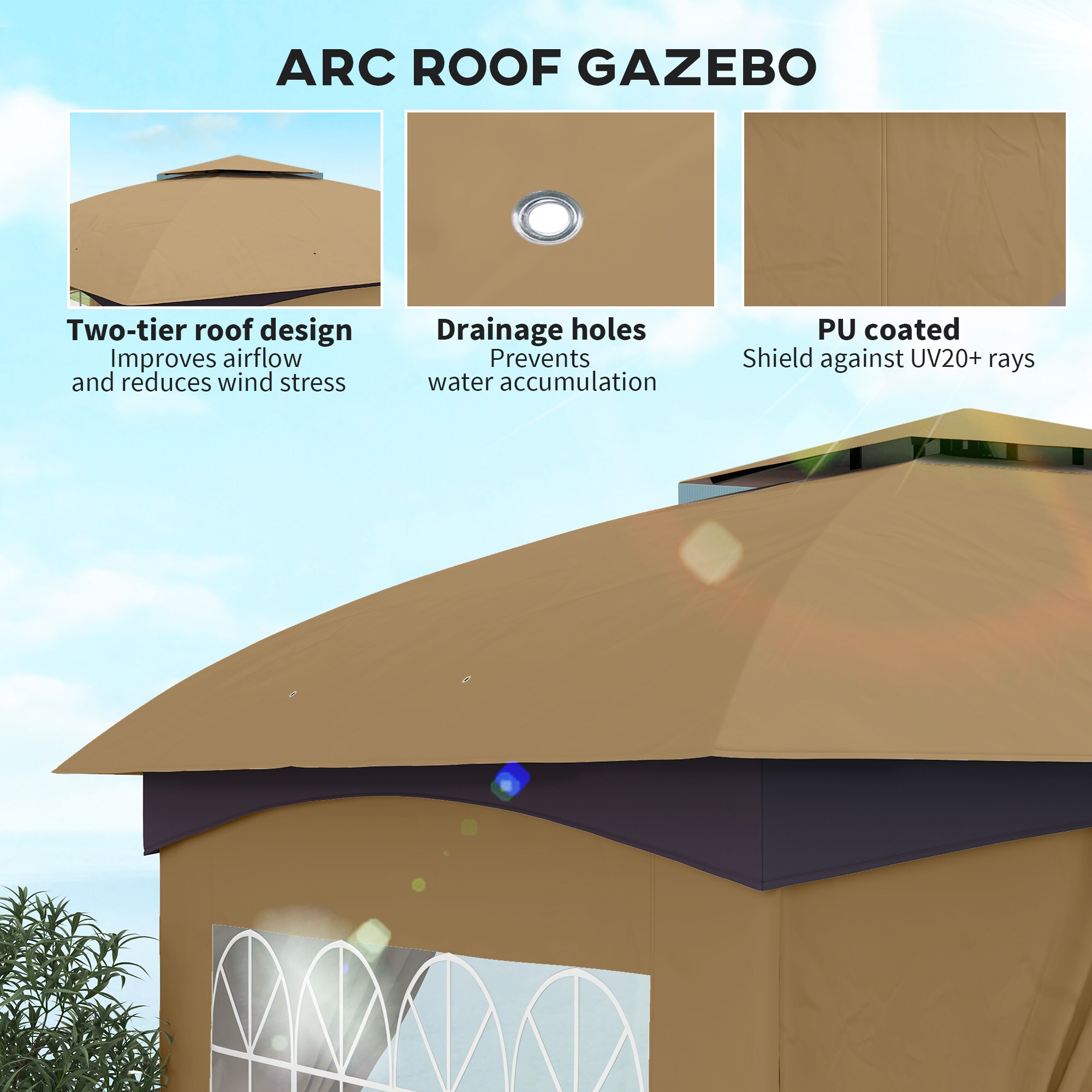 LUXEYARD DS-M-BAC06902 Wood-Resin-Gazebos - View #6