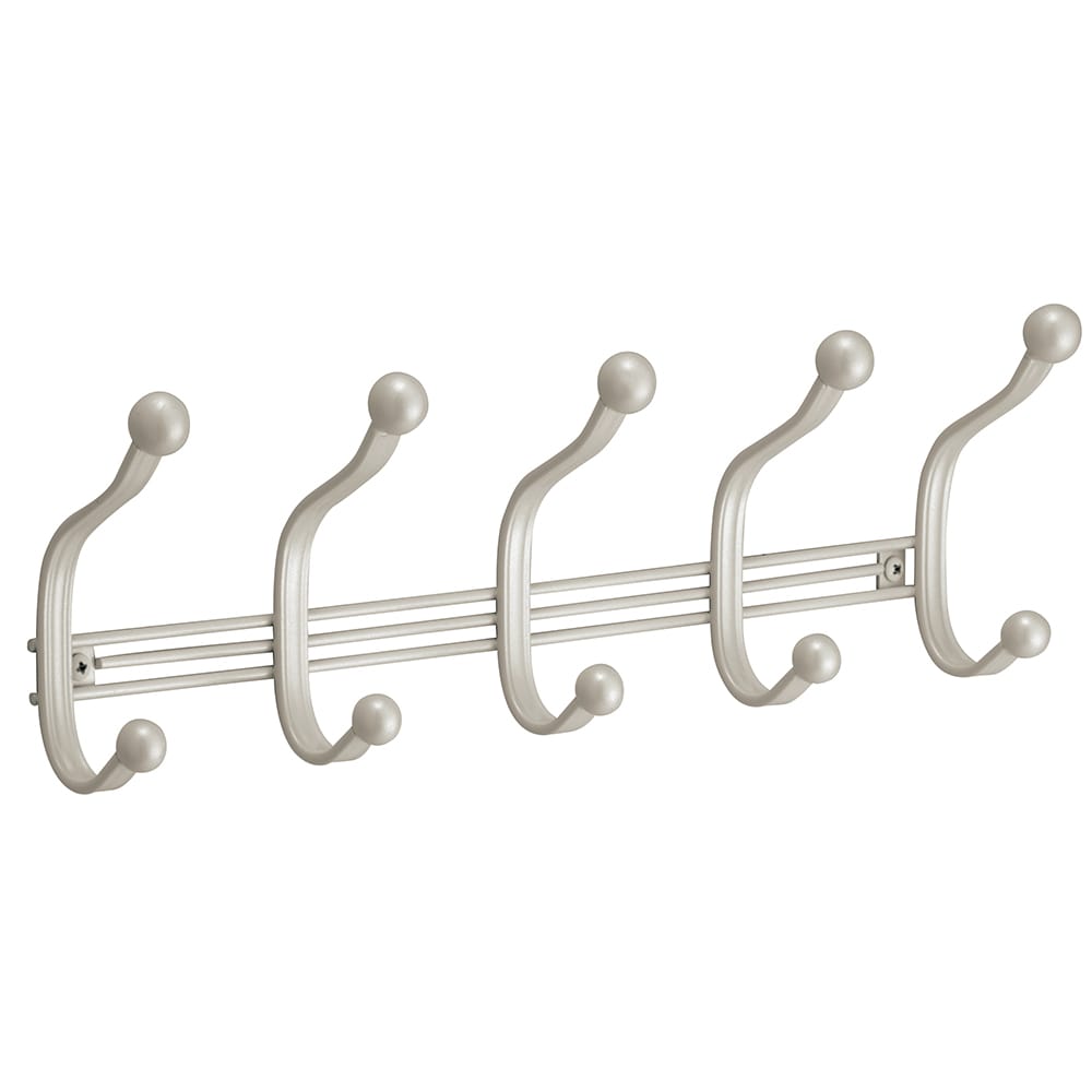 OUSITAID Over the Door Hooks Hangers Stainless Steel with 2 Double Hanger  Hooks and 8 Signle Hooks Door Hook Stainless Steel Fit for Two Sized Doors  for Clothing Coat Towel 
