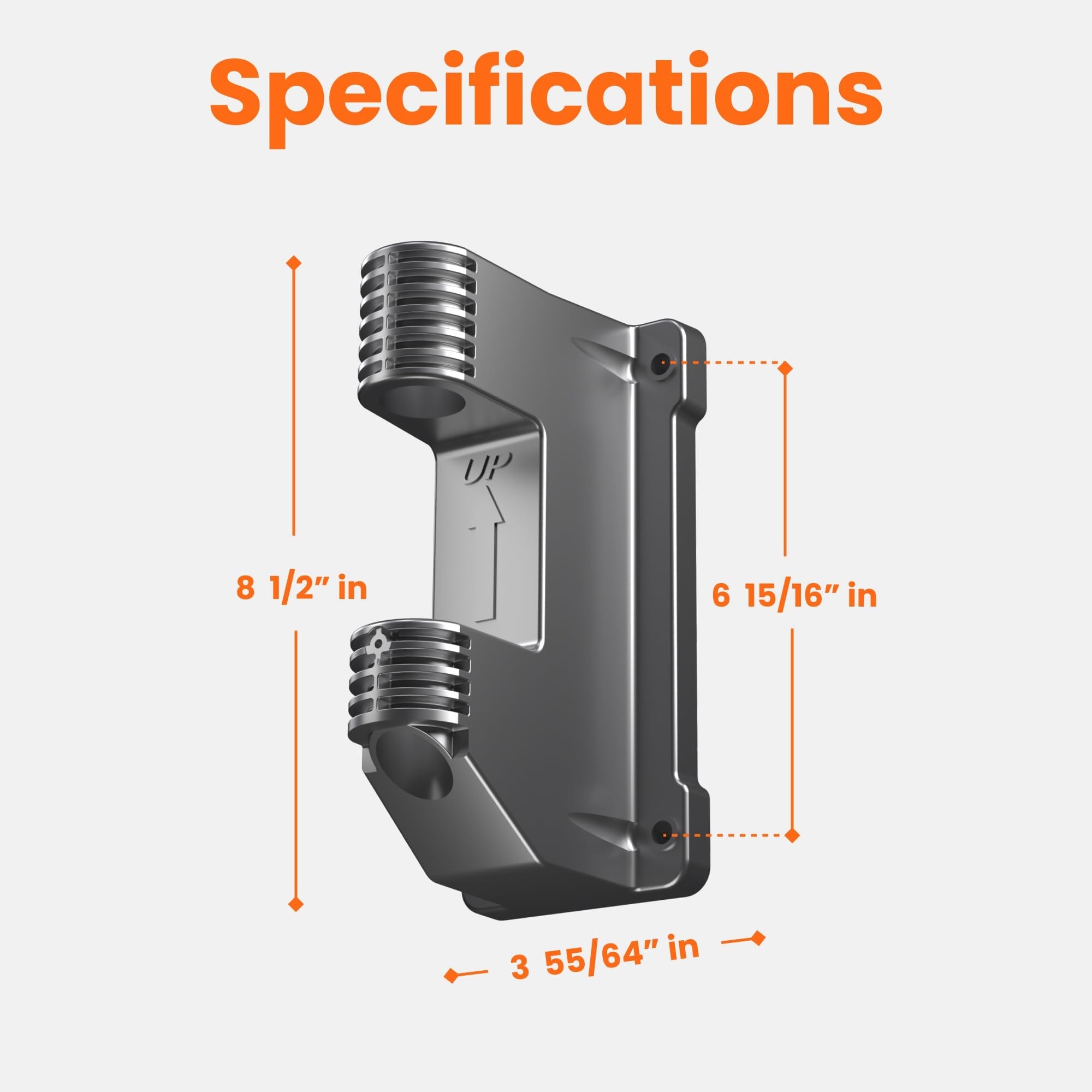 Aoibox  Metal Swivel Wall and Floor Mount Bracket for AW40 1 2 Inch 130 Foot and 5 8 Inch 90 Foot Hose Reels