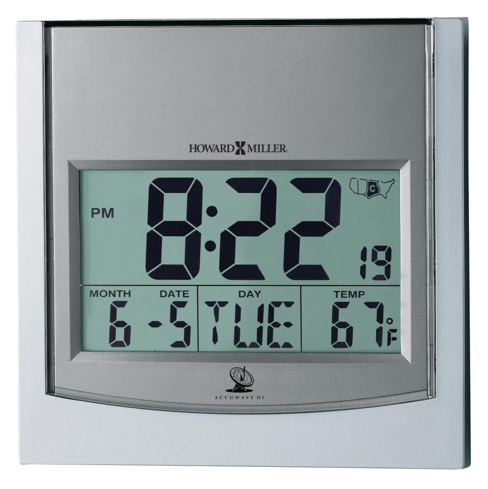 Howard Miller Wall clock Digital Square Wall Combination Clock with