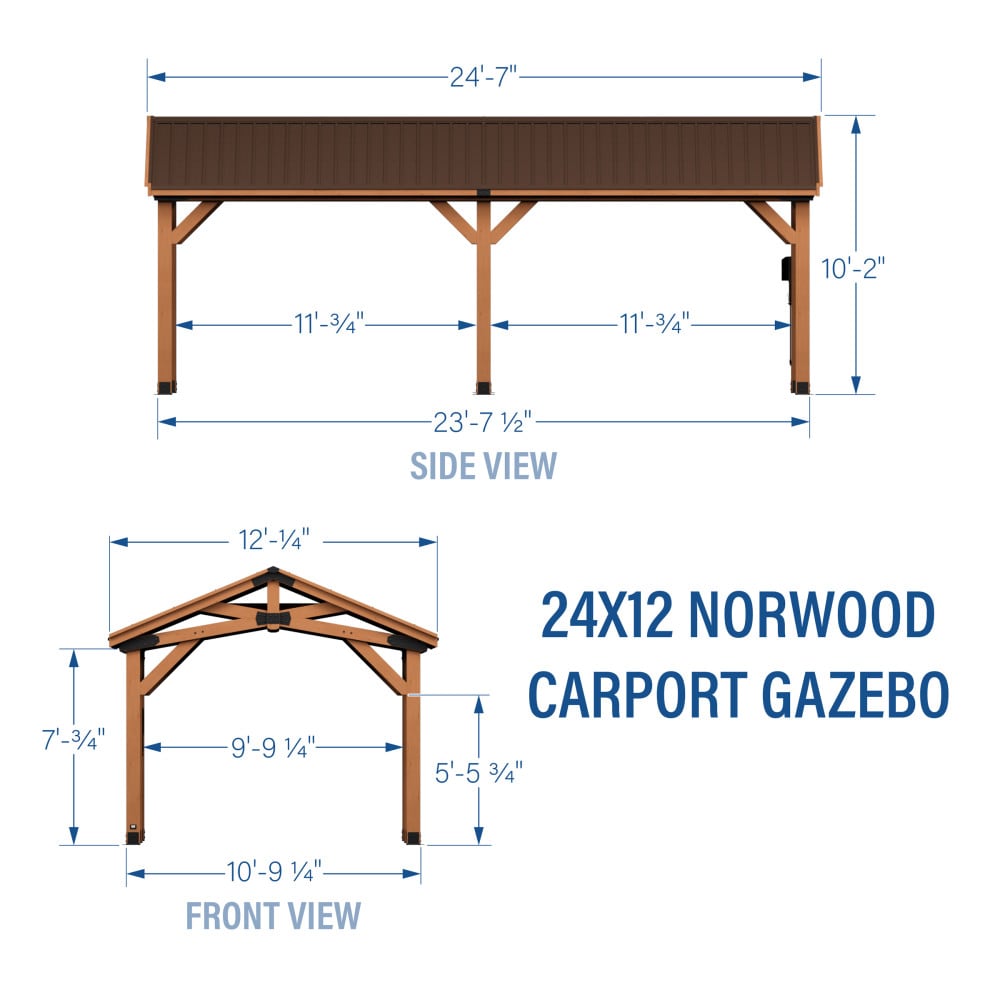 Backyard Discovery 2406049COM Wood-Resin-Gazebos - View #3