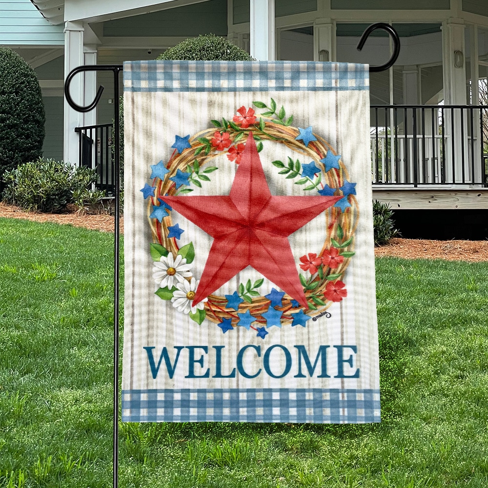 Rain or Shine Barn Star Garden Flag in the Decorative Banners & Flags ...