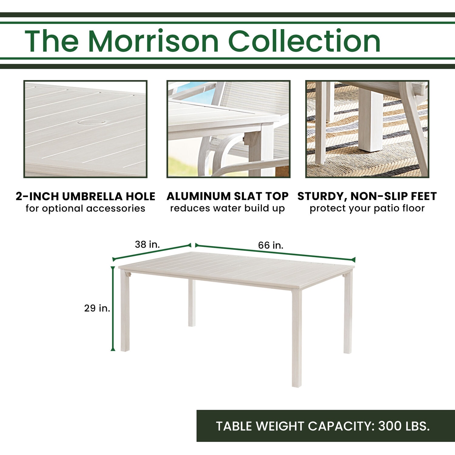 Hanover MORDN7PC-WHT Patio-Dining-Sets - View #3
