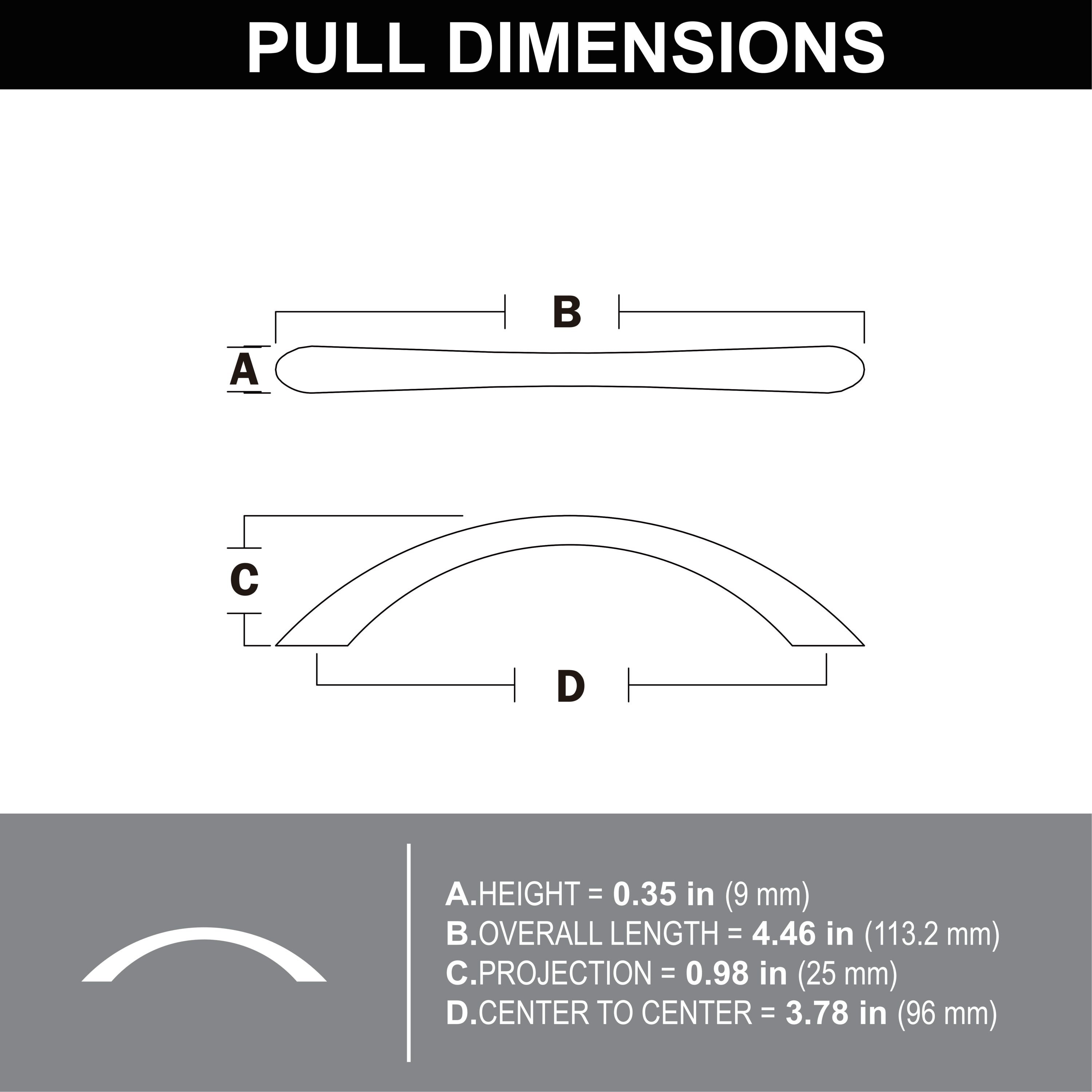 allen + roth DMZ-21939-96 Cabinet-Pulls - View #5