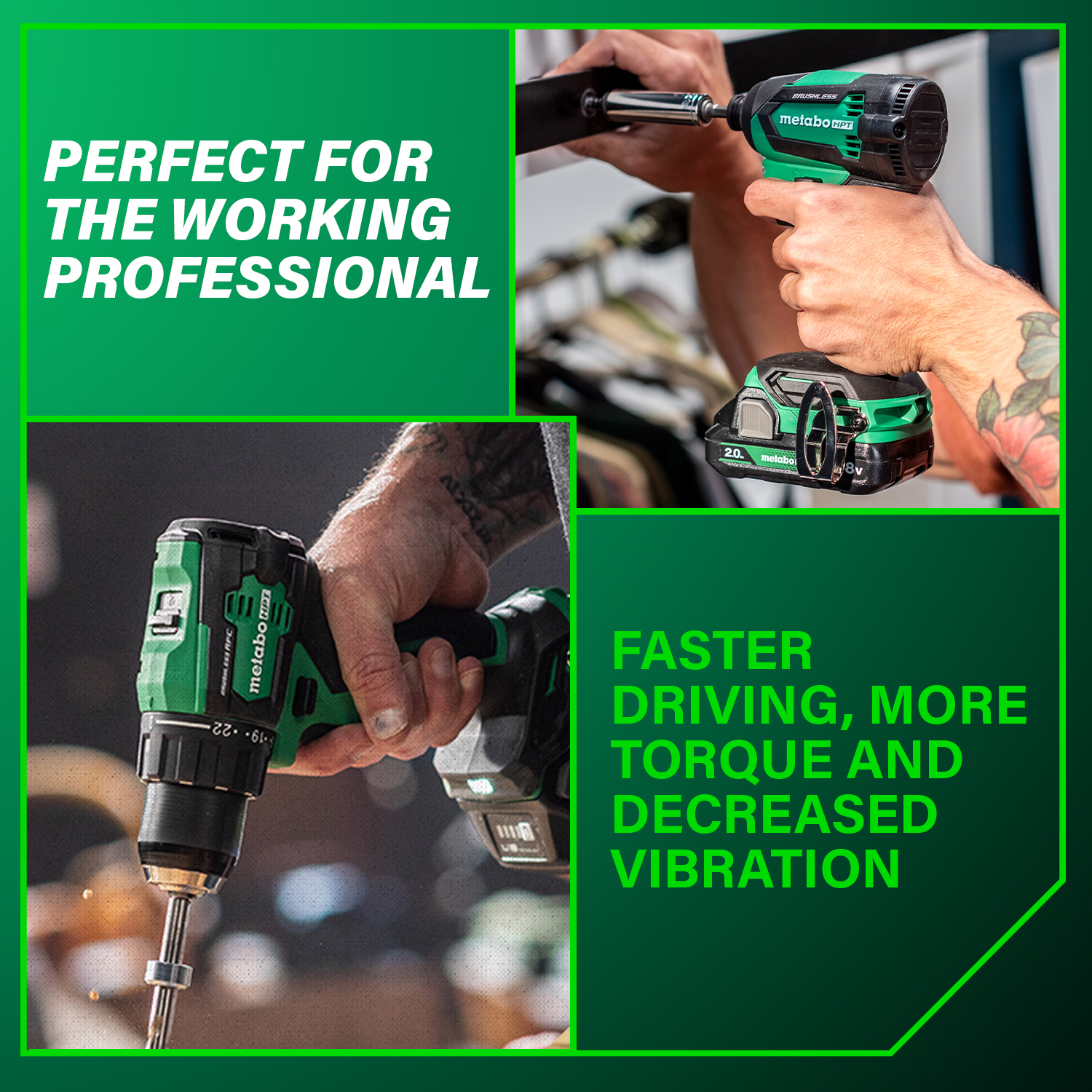 Metabo HPT MultiVolt 18-volt 2-Tool Brushless Power Tool