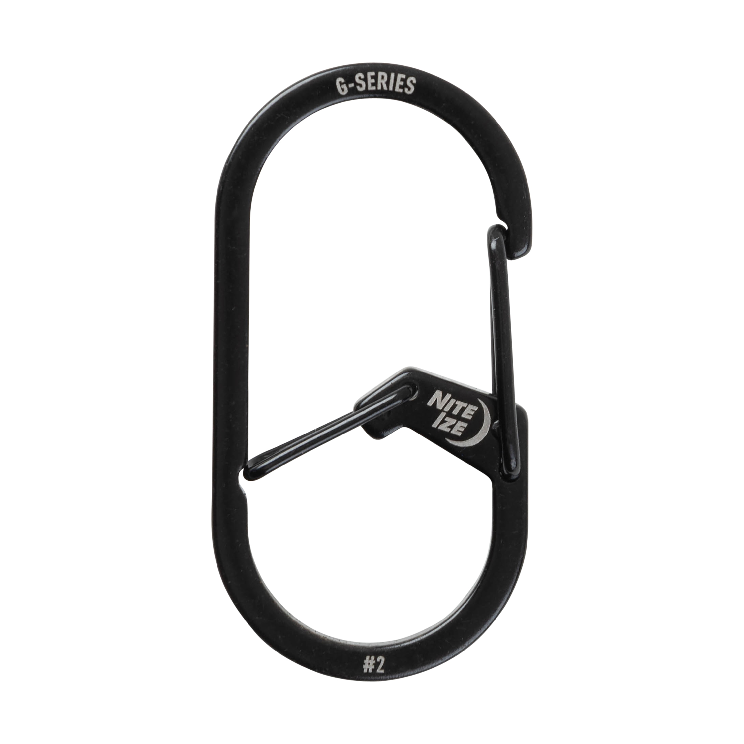 Nite Ize G-Series Dual Chamber Carabiner #2 - Black Stainless Steel  Snap-Hook Key Ring in the Key Accessories department at