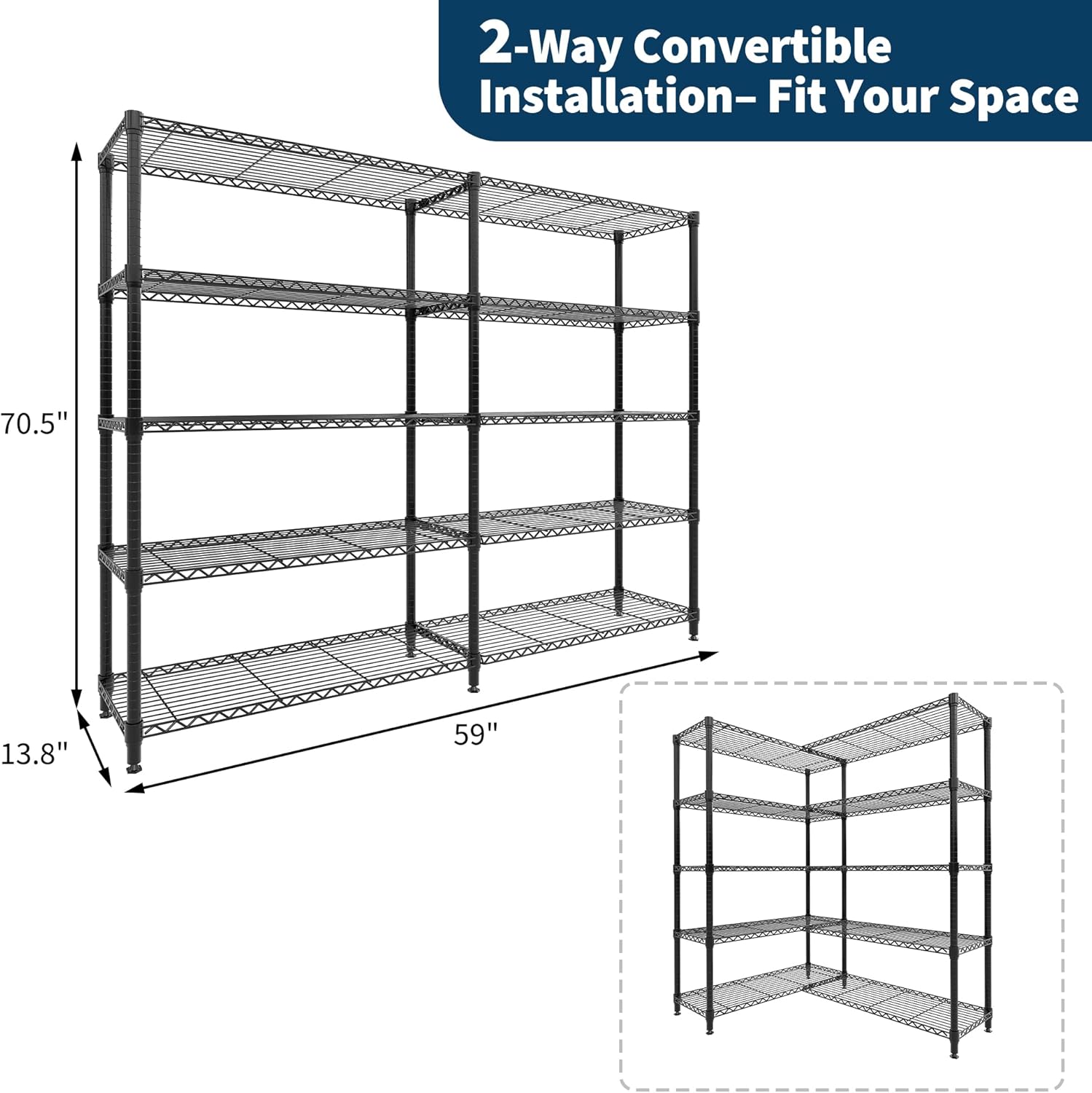 GarveeLife YUWU34784R7 Shelving-Hardware - View #3