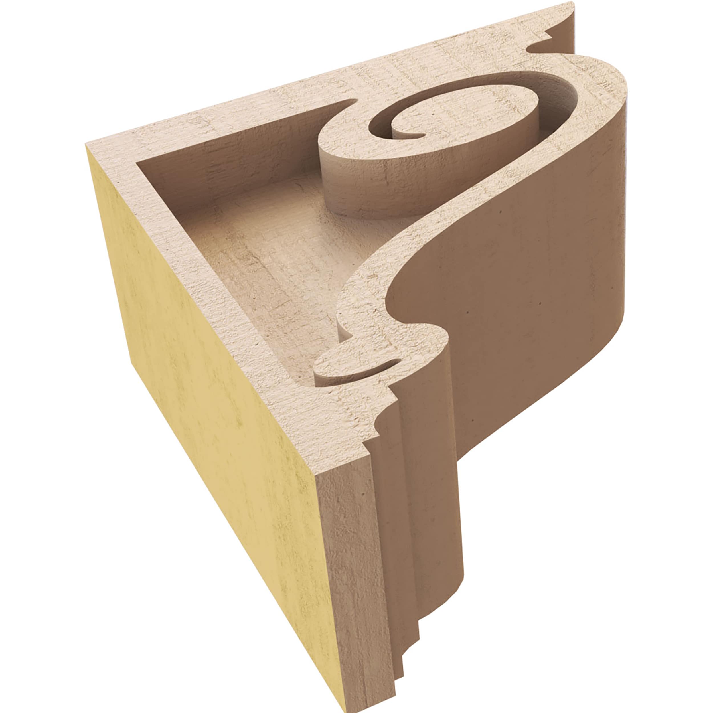 Ekena Millwork CORU02X04X04SCRRCPR corbels - View #6